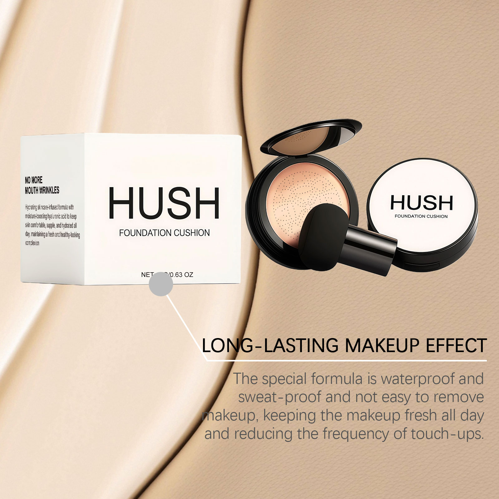 Natural Shade Brightening Clear Cushion Cream Natural Concealing Long Lasting Hydrating Glossy Delicate Fresh Glossy Makeup