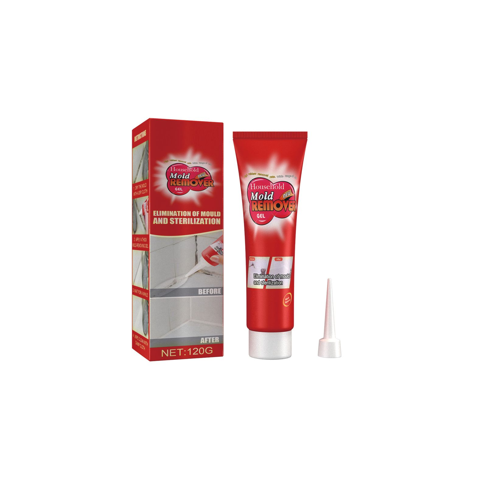 Mold Removing Gel Agent Strong Decontamination Cleaning Wall Surface Furniture Ceramic Tile Household Stain Eliminator