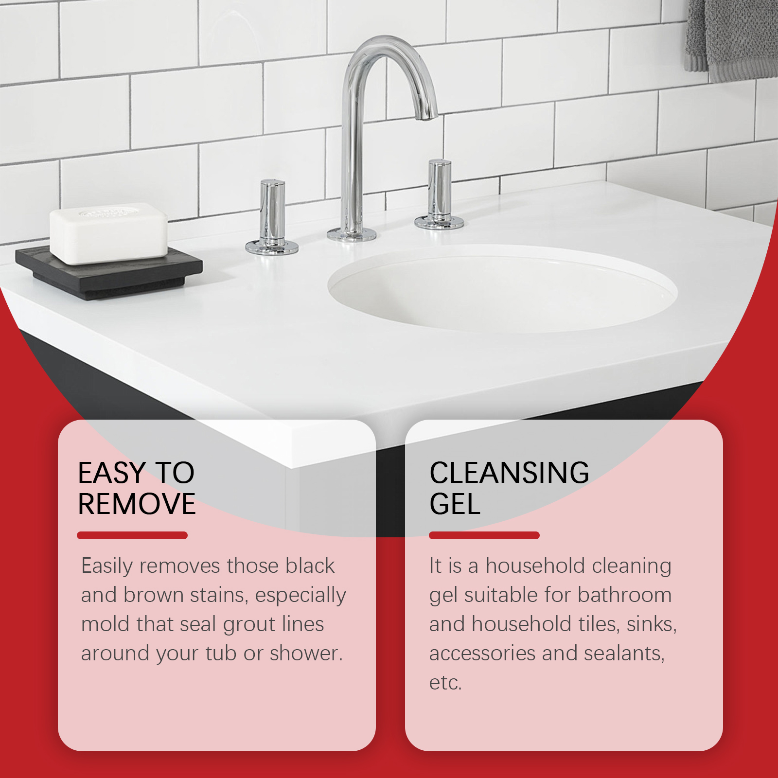 Mold Removing Gel Agent Strong Decontamination Cleaning Wall Surface Furniture Ceramic Tile Household Stain Eliminator