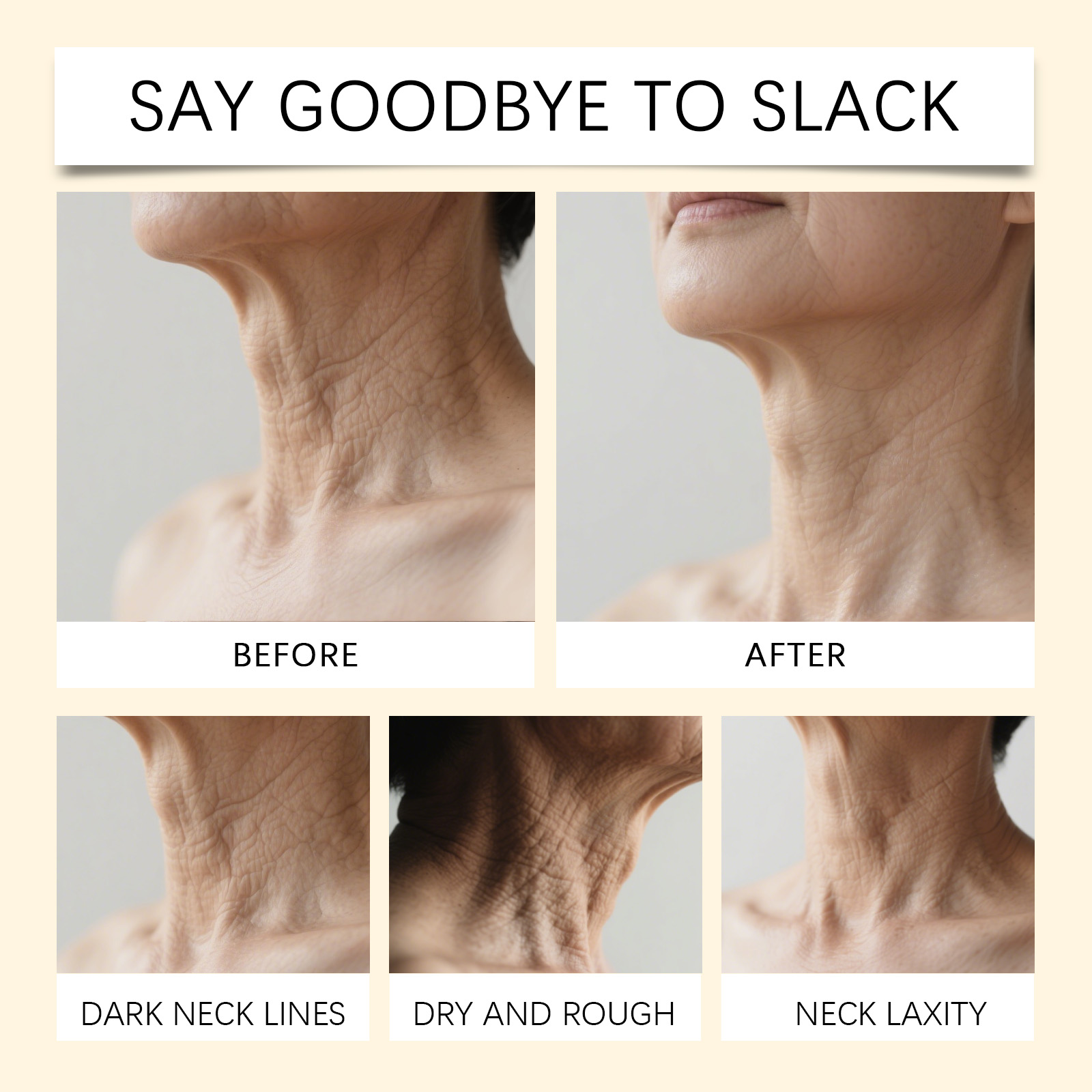 Neck Care Cream Stick Mild Formula Nourish Delicate Soft Moisturize Massage Neck Skin Daily Skin Care
