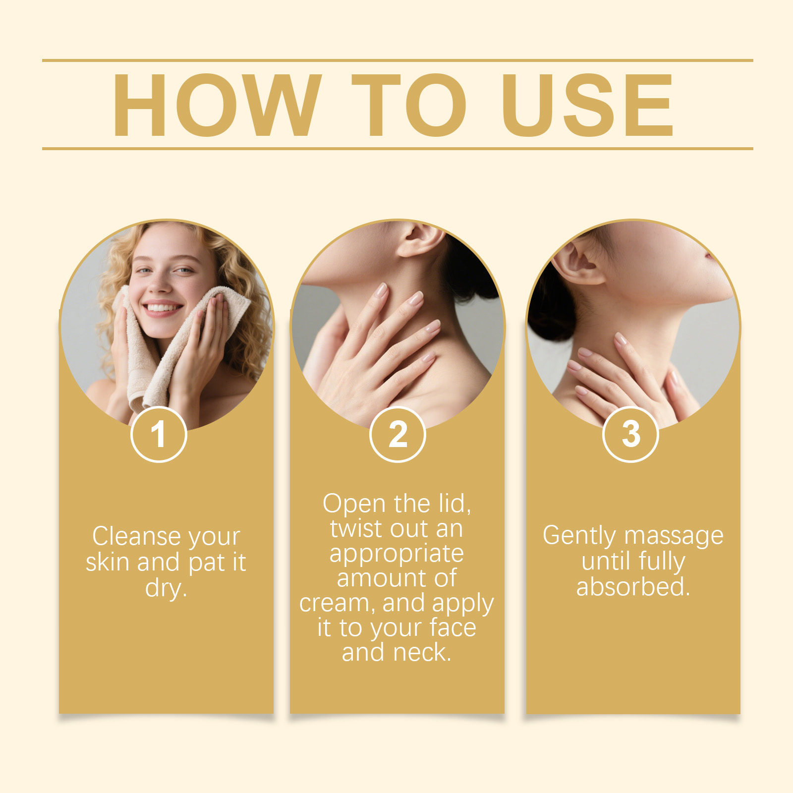 Neck Care Cream Stick Mild Formula Nourish Delicate Soft Moisturize Massage Neck Skin Daily Skin Care