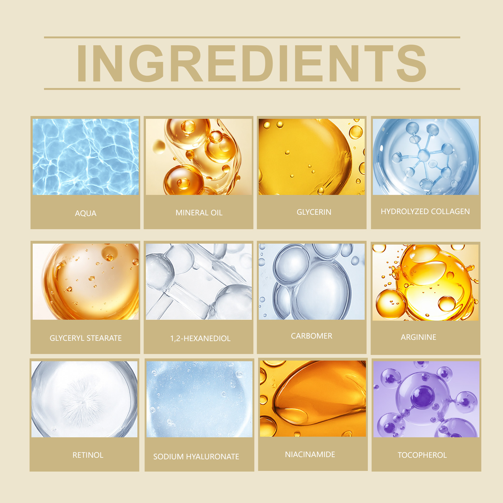 Six In One Moisturizing Cream Gentle Care Smooth Glossy Hydrating Day Night Facial Skin Treatment Lotion