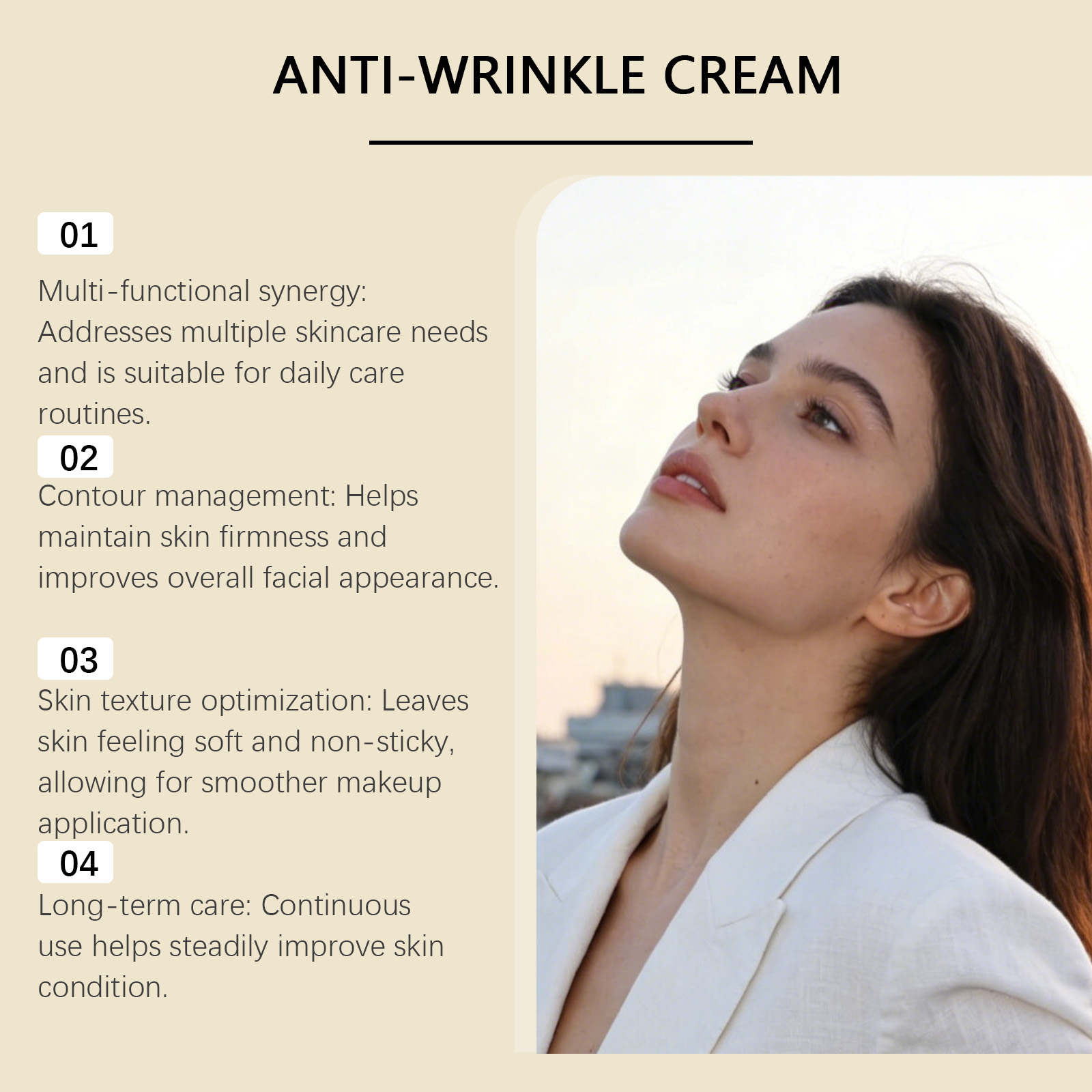 Six In One Moisturizing Cream Gentle Care Smooth Glossy Hydrating Day Night Facial Skin Treatment Lotion