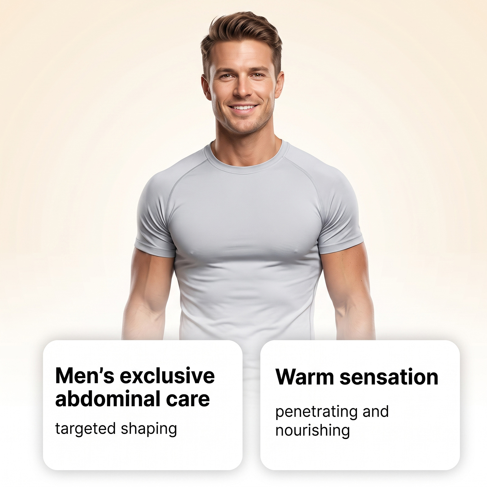 Men Care Cream Daily Convenient Plant Formula Moisturizing Nourishing Light Fine Texture Male Body Skin