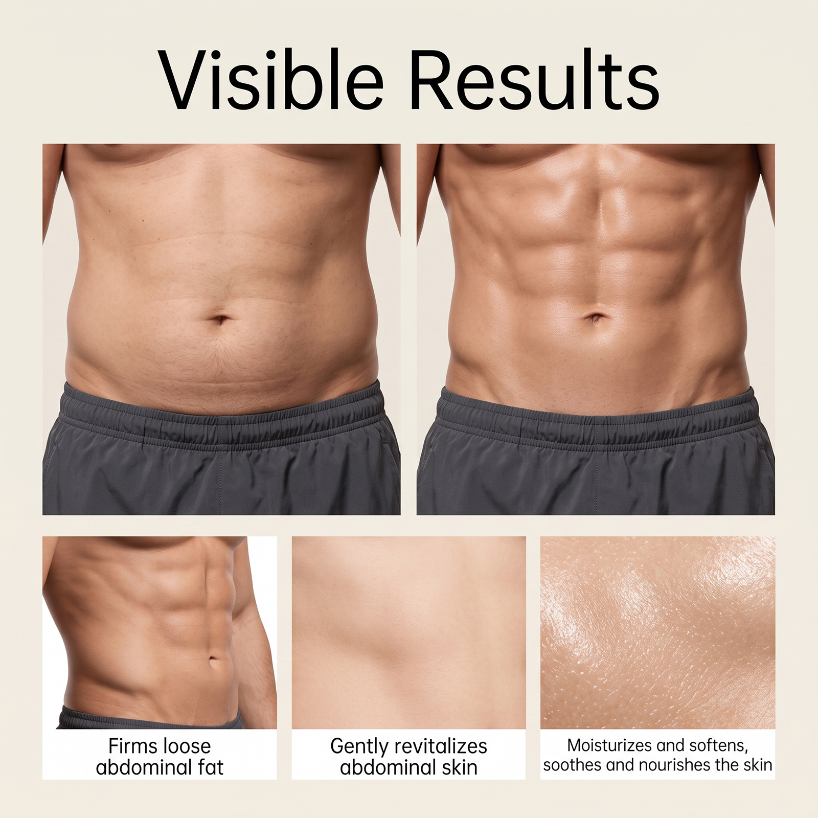 Men Care Cream Daily Convenient Plant Formula Moisturizing Nourishing Light Fine Texture Male Body Skin