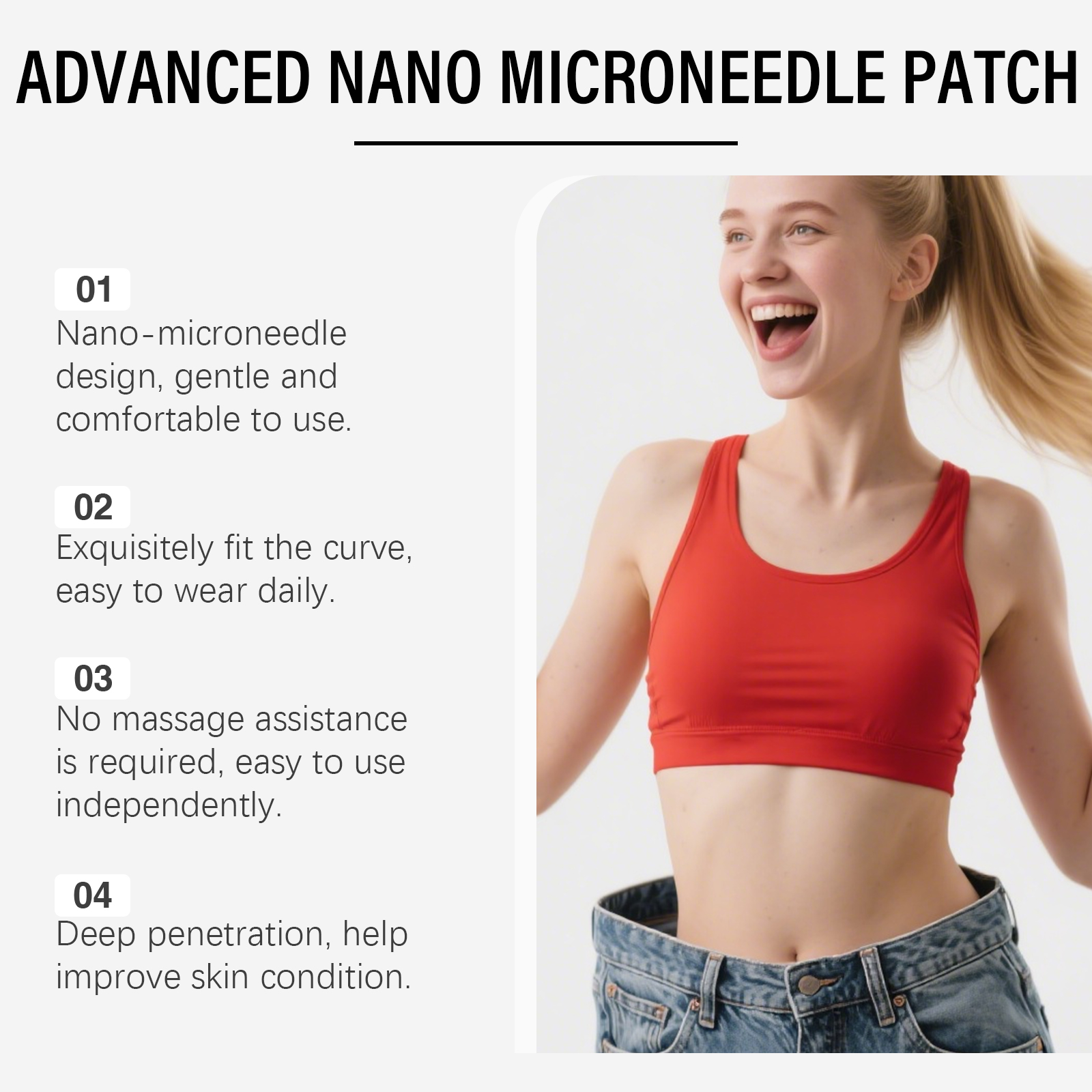 Moringa Body Care Patch Mildly Nurture Skin Support Slim Figure Daily Gentle Whole Body Use
