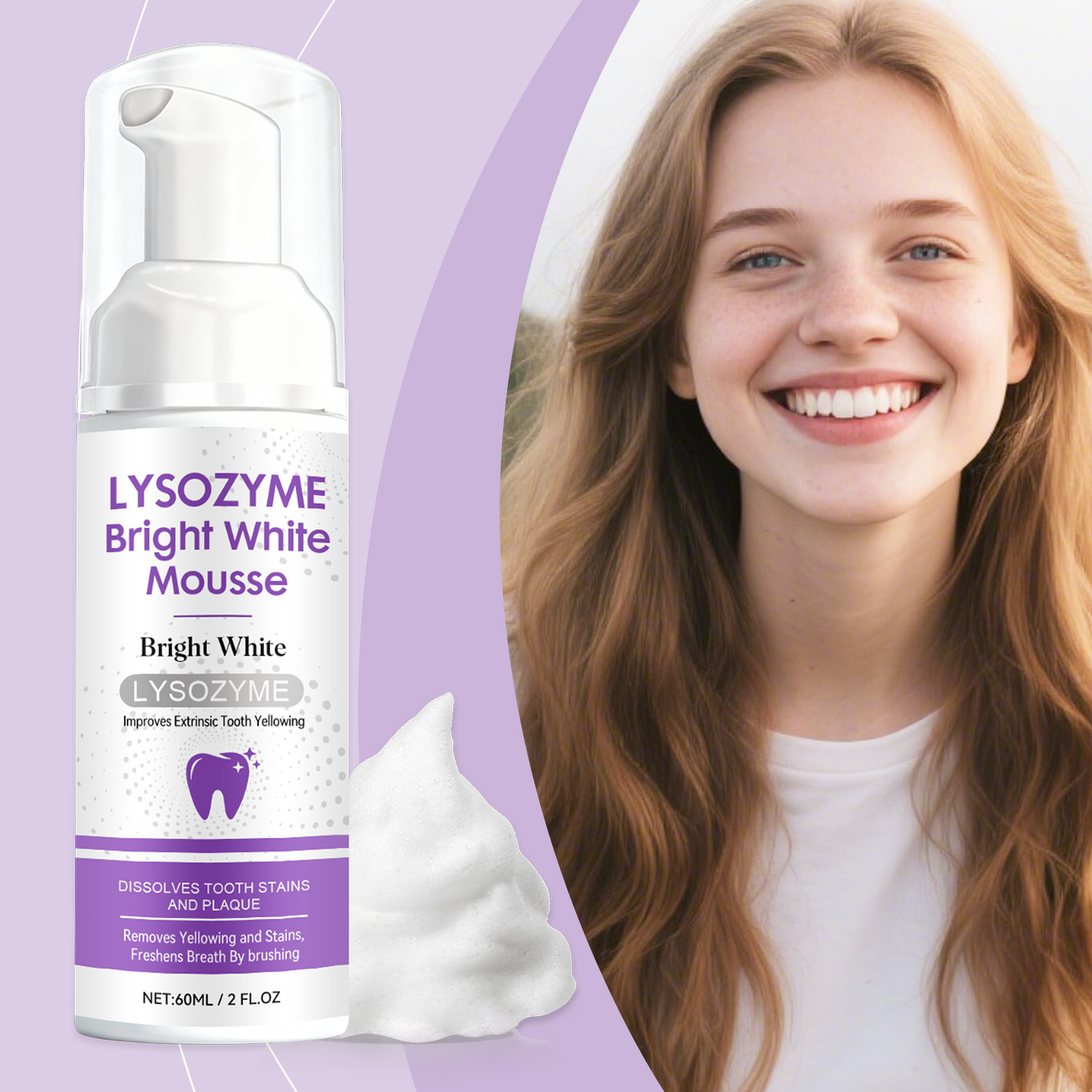 Teeth Cleaning Mousse Mild Dense Foam Care Clean Fresh Comfort Oral Tooth Cleansing Care