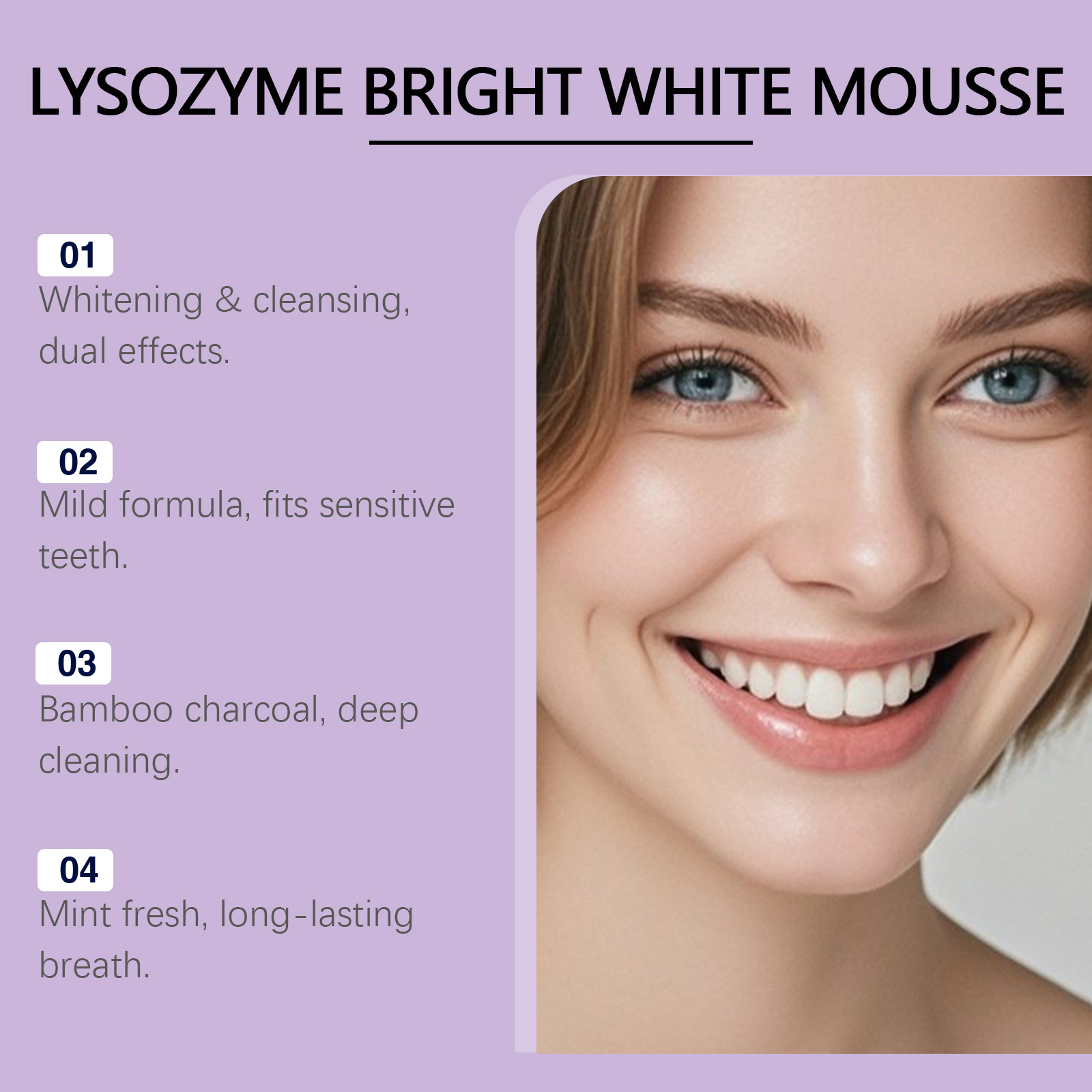 Teeth Cleaning Mousse Mild Dense Foam Care Clean Fresh Comfort Oral Tooth Cleansing Care