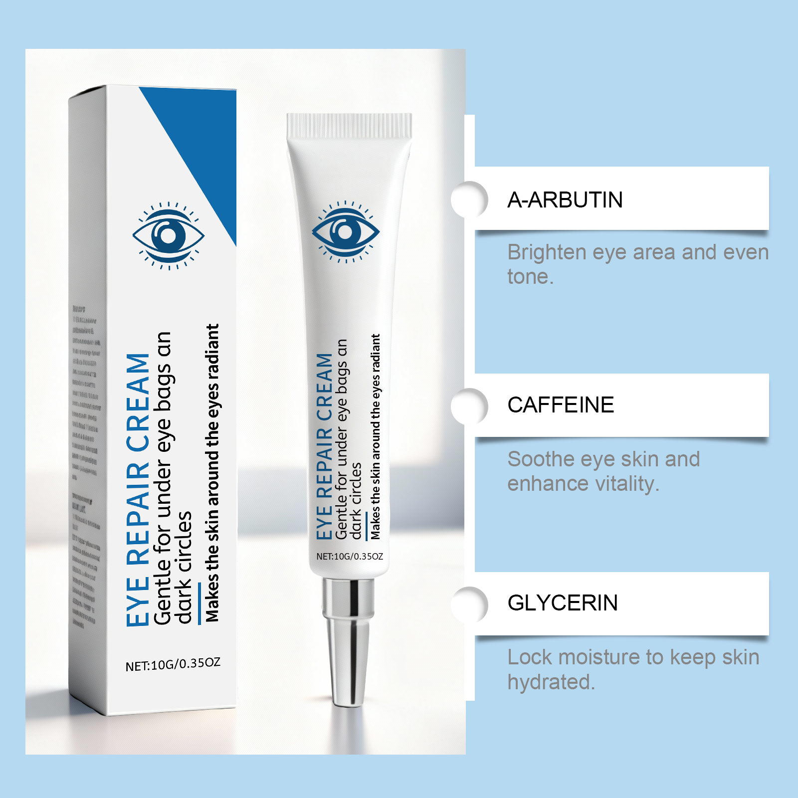 Eye Cream Hydrating Moisturizing Elastic Mild Gentle Nourishing Suitable For All Skin Types Around Eye Skin Care