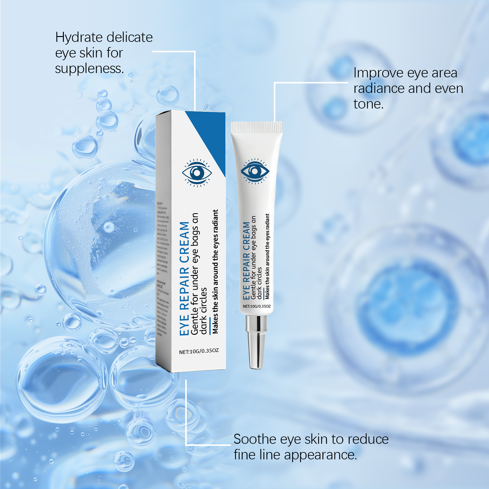 Eye Cream Hydrating Moisturizing Elastic Mild Gentle Nourishing Suitable For All Skin Types Around Eye Skin Care
