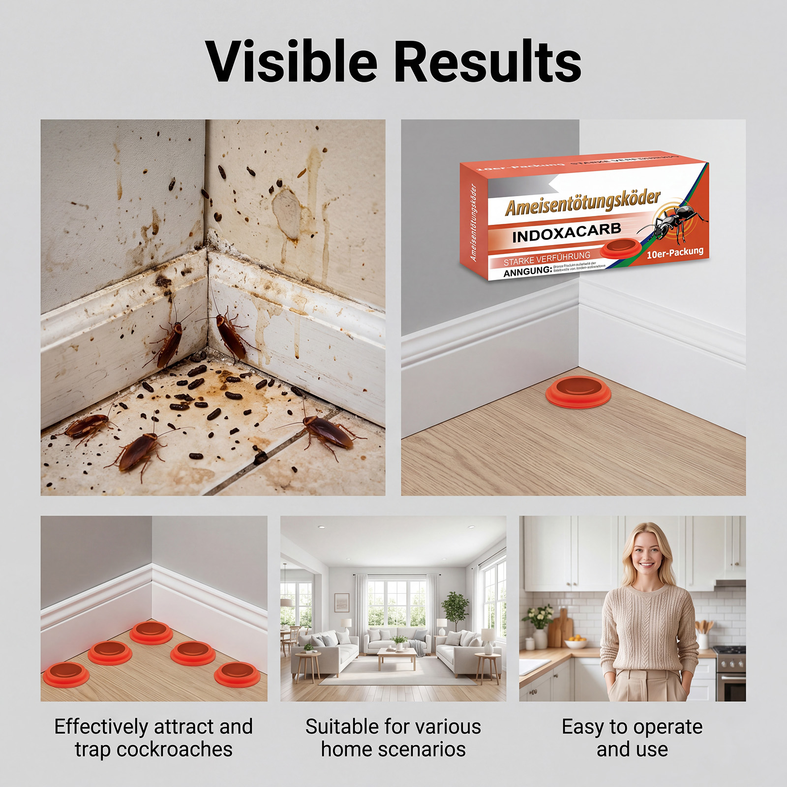 Ant Bait Household Easy To Operate Universal Trap Repel Kitchen Living Room Toilet Outdoor