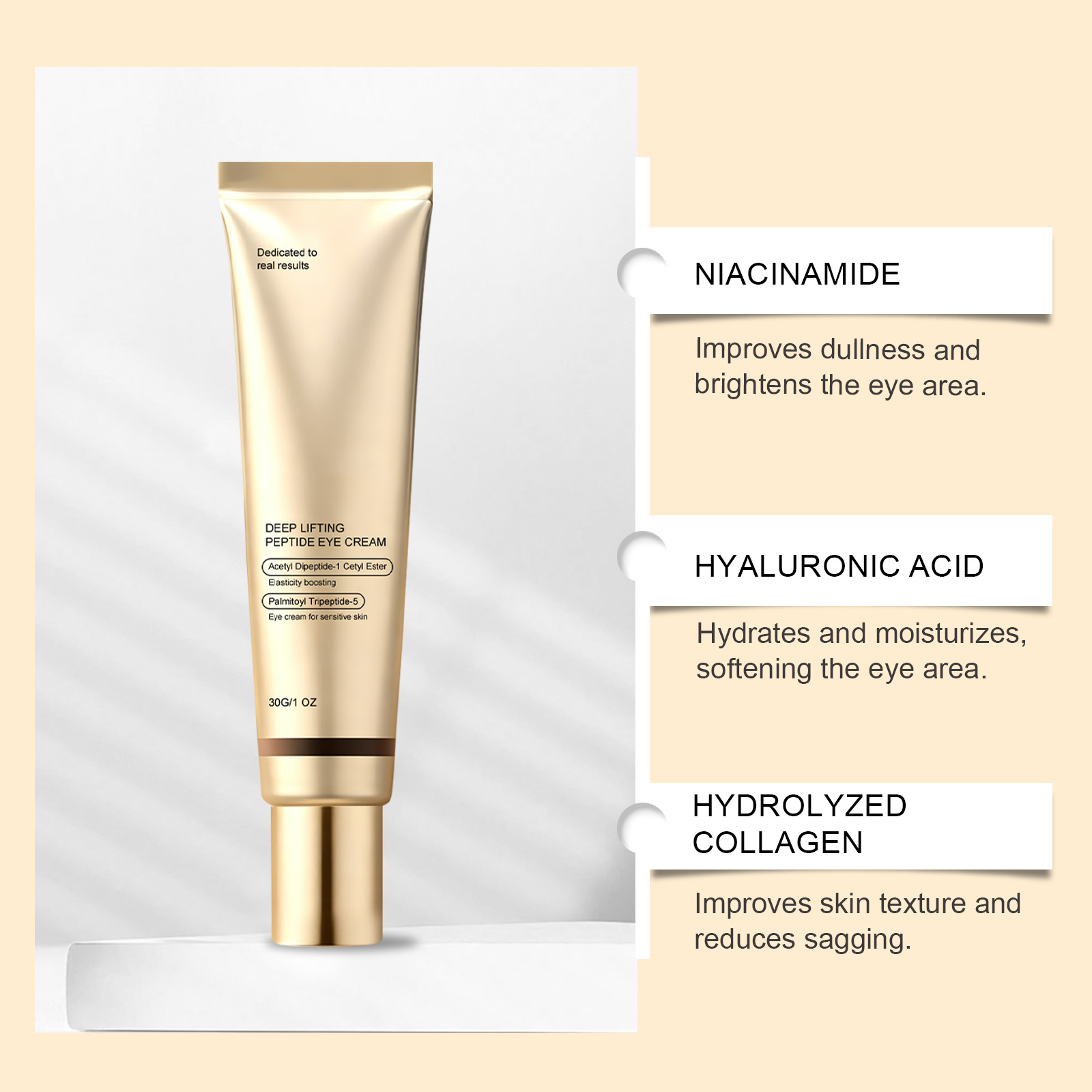 Moisturizing Eye Cream Mild Hydrating Soft Bright Nourishing Massage Skin Care Around Eyes