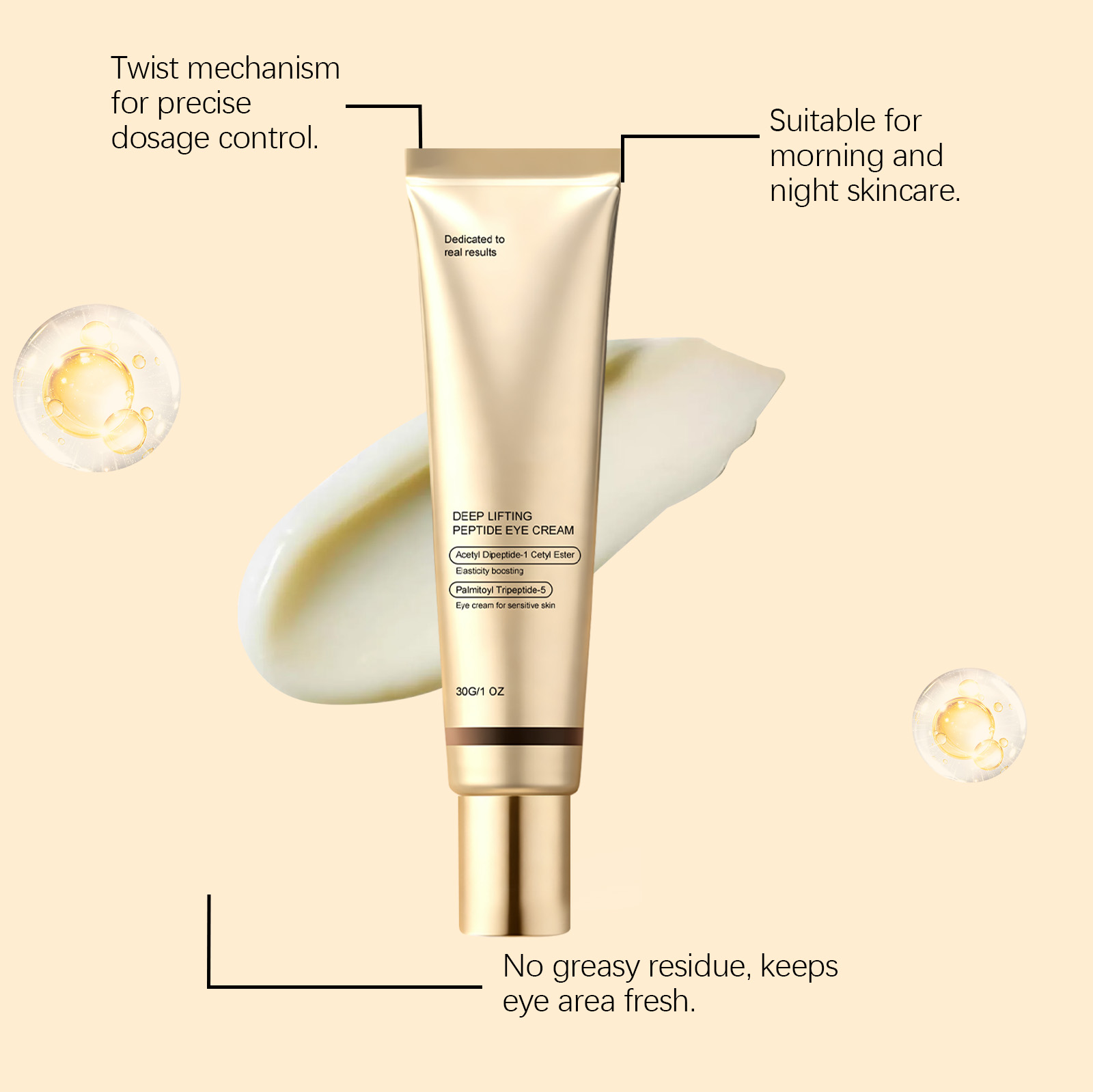 Moisturizing Eye Cream Mild Hydrating Soft Bright Nourishing Massage Skin Care Around Eyes