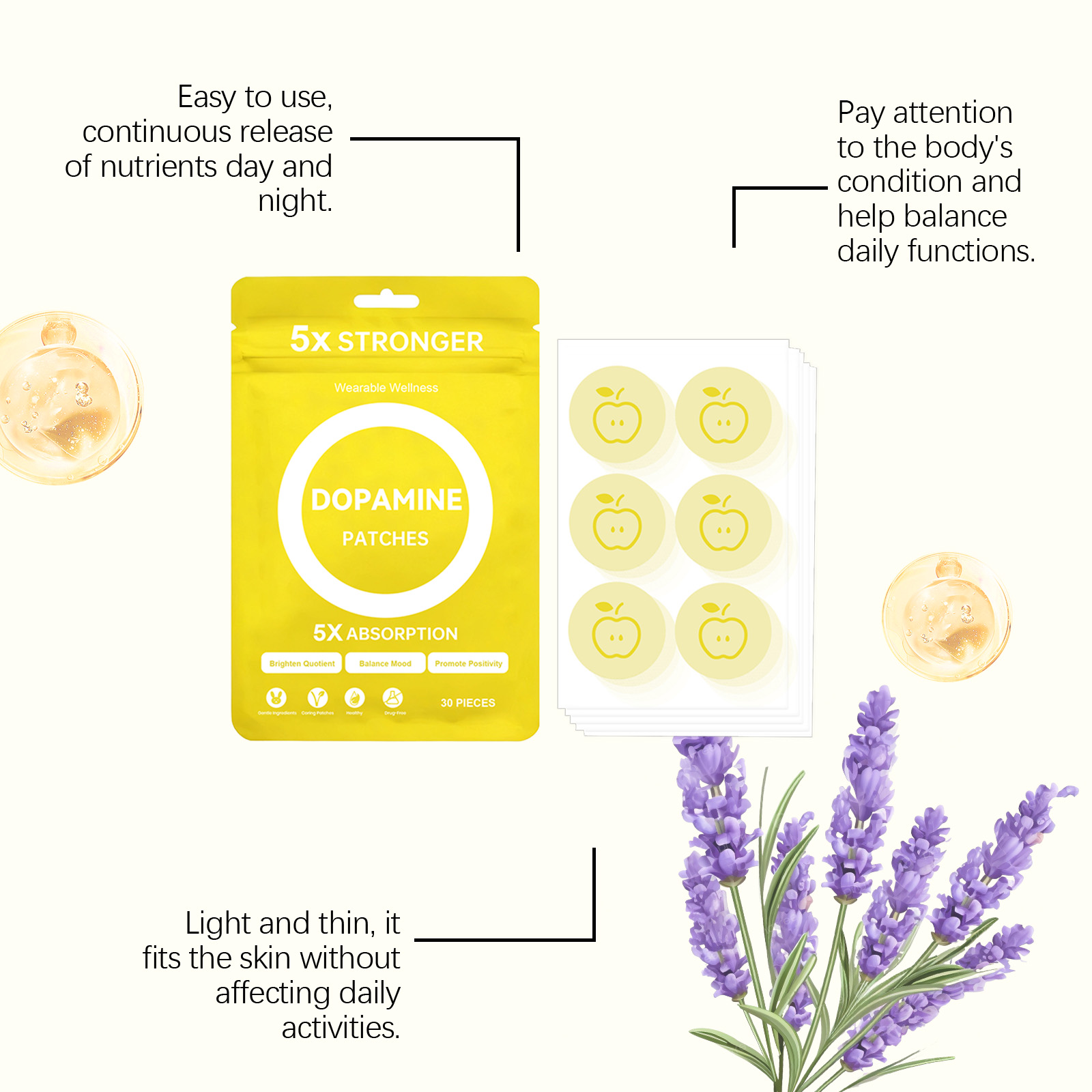 Body Care Patch Gentle Ingredient Comfort Nourish Convenient Light Daily Skin Care Patch