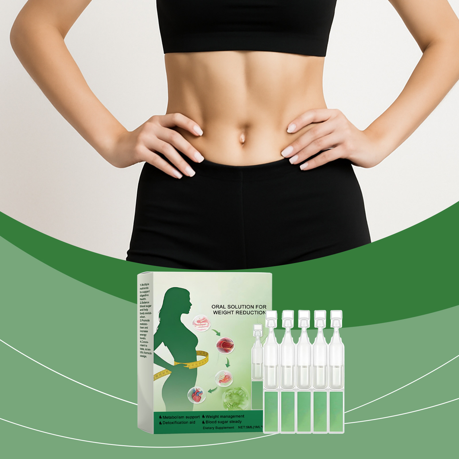Moringa Care Drops Herbal Mild Ingredients Nourish Body Slim Shape Curve Dietary Drops