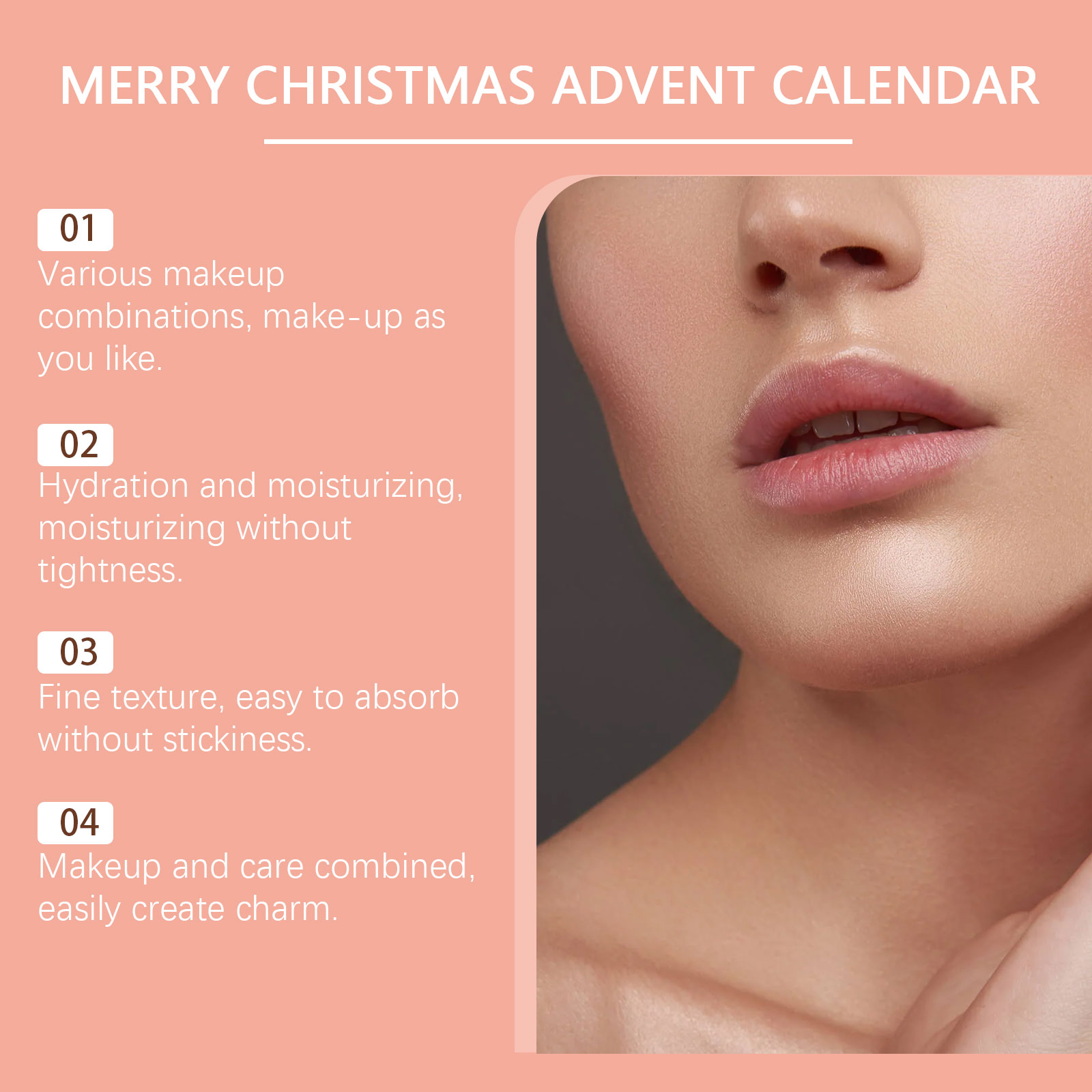 Christmas Skincare Blind Box Beauty Moisturizing Skin Care Various Matches Holiday Atmosphere Surprise Countdown Box