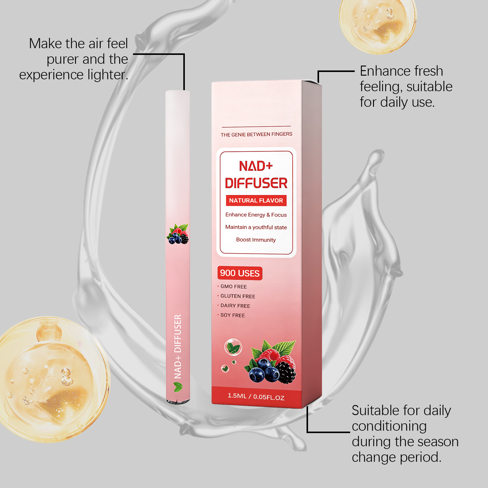 Body Care Comfort Stick Plant Herbal Ingredients Daily Gentle Care Body Energy Supplement Focus Improvement