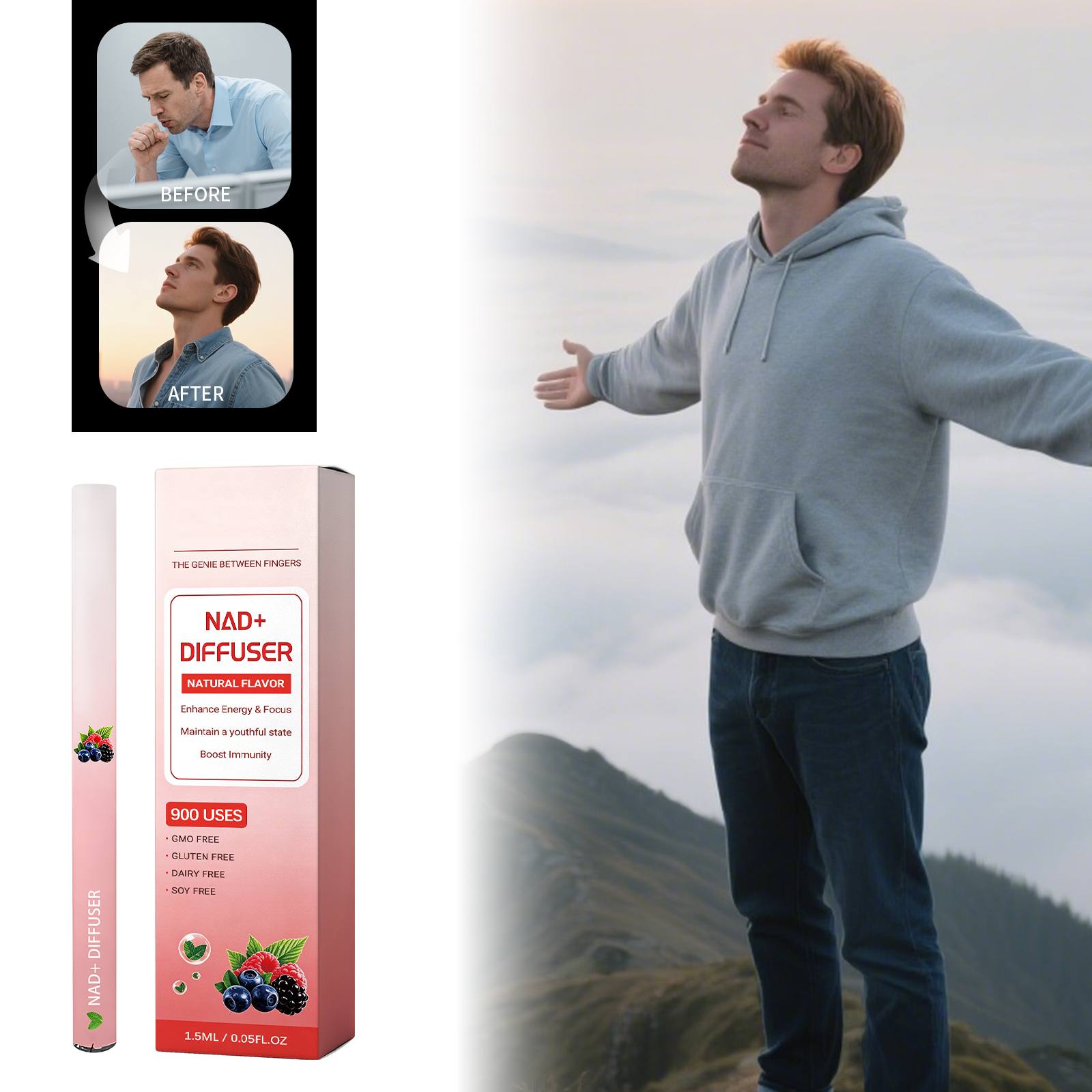 Body Care Comfort Stick Plant Herbal Ingredients Daily Gentle Care Body Energy Supplement Focus Improvement