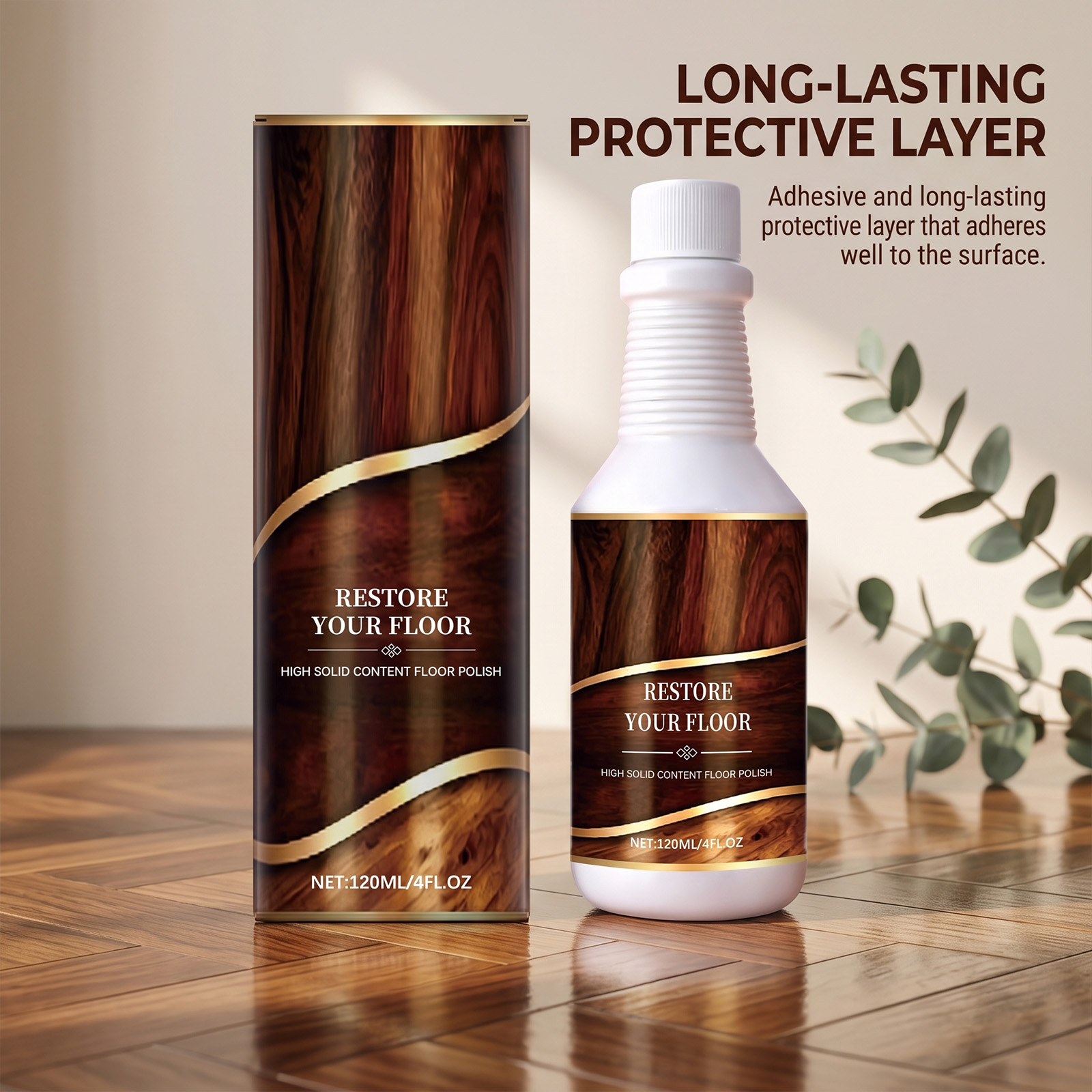 Wood Floor Polishing Care Agent For Surface Scratches Brightening Daily Maintenance Protection
