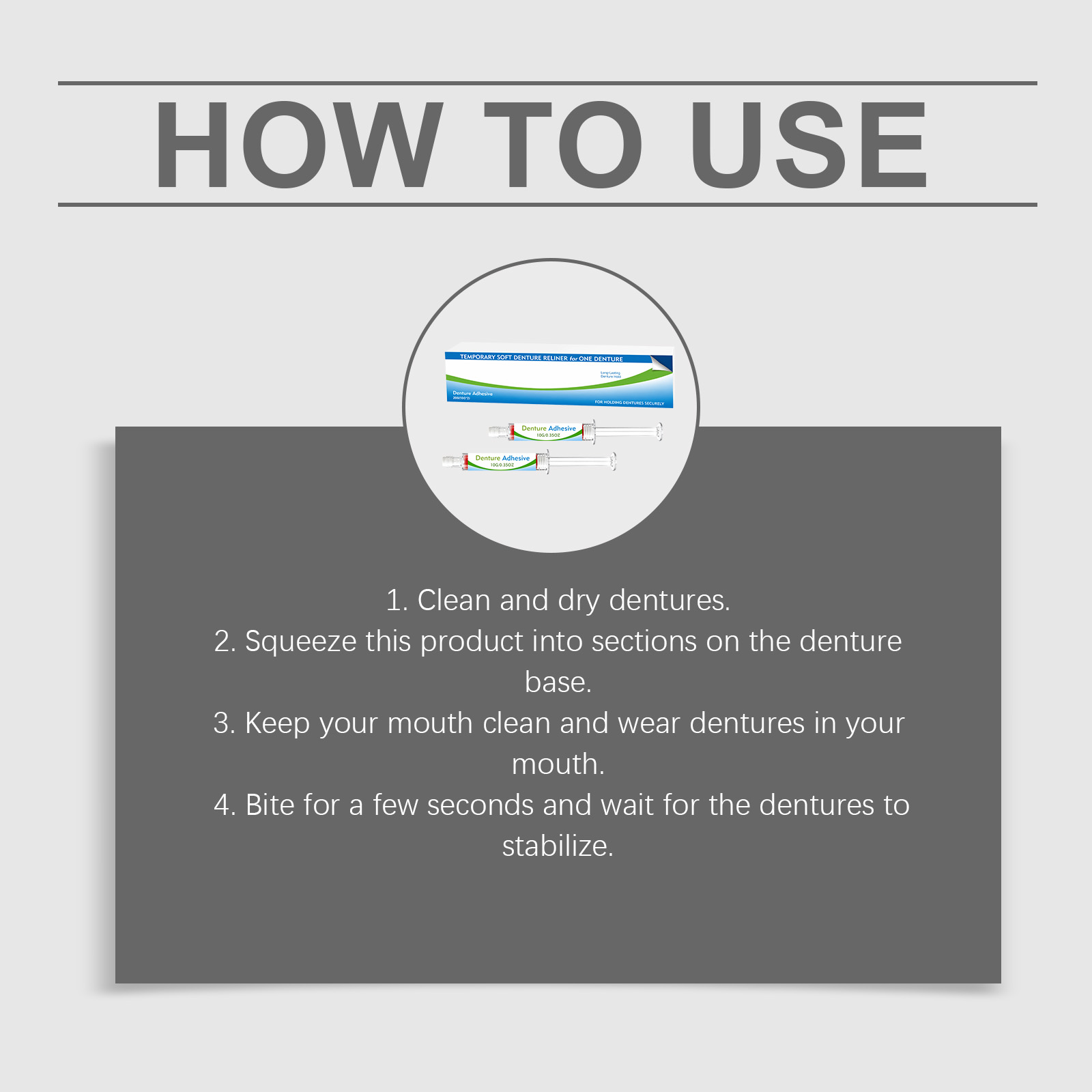 Denture Adhesive Kit Naturally Modify Tooth Gaps Improve Smile Beauty Comfort Care Suit