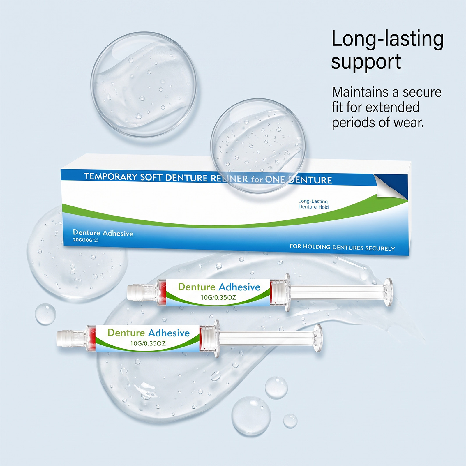 Denture Adhesive Kit Naturally Modify Tooth Gaps Improve Smile Beauty Comfort Care Suit