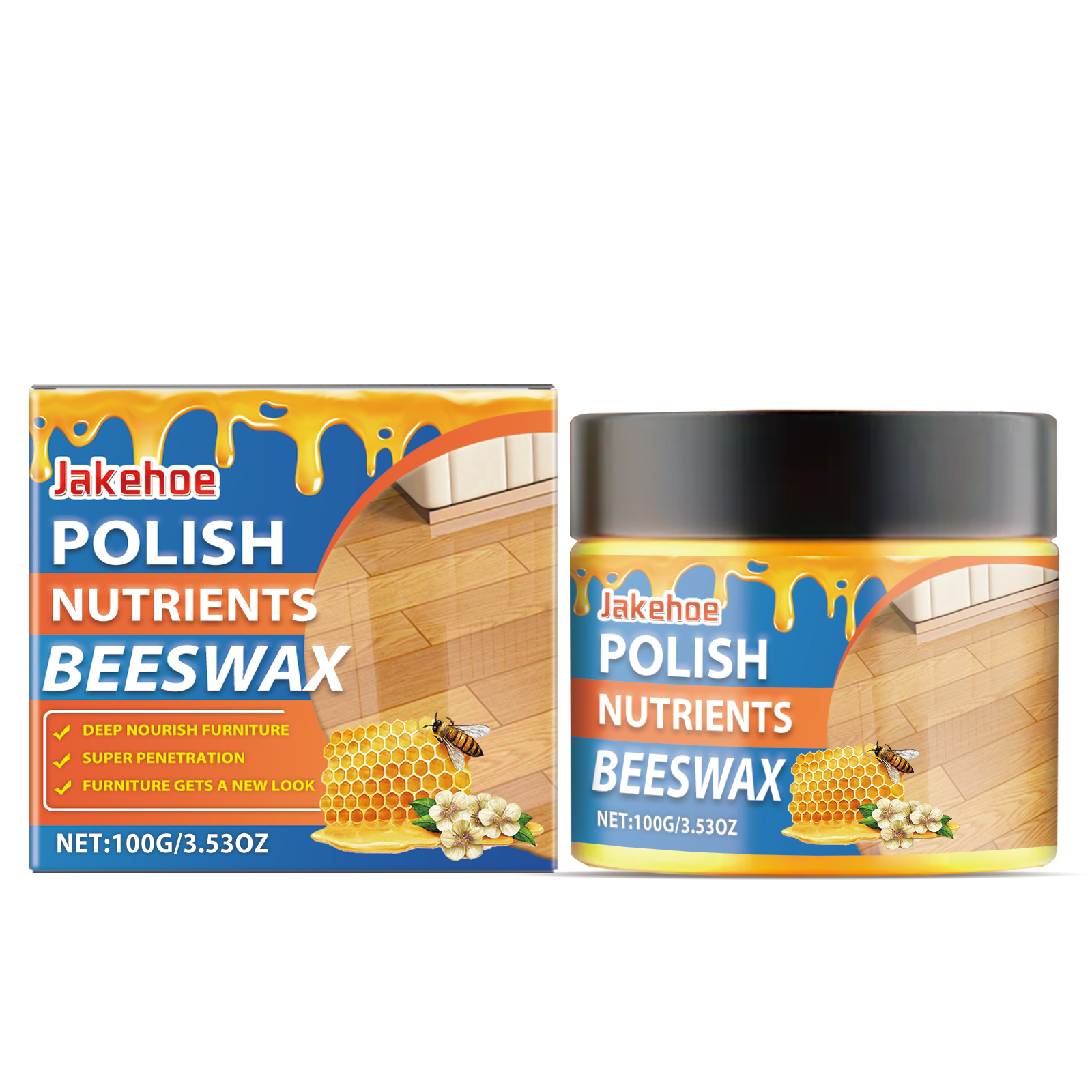 Beeswax Furniture Polish Agent Wood Furniture Moisturizing Cleaning Polishing Daily Maintenance Care Agent