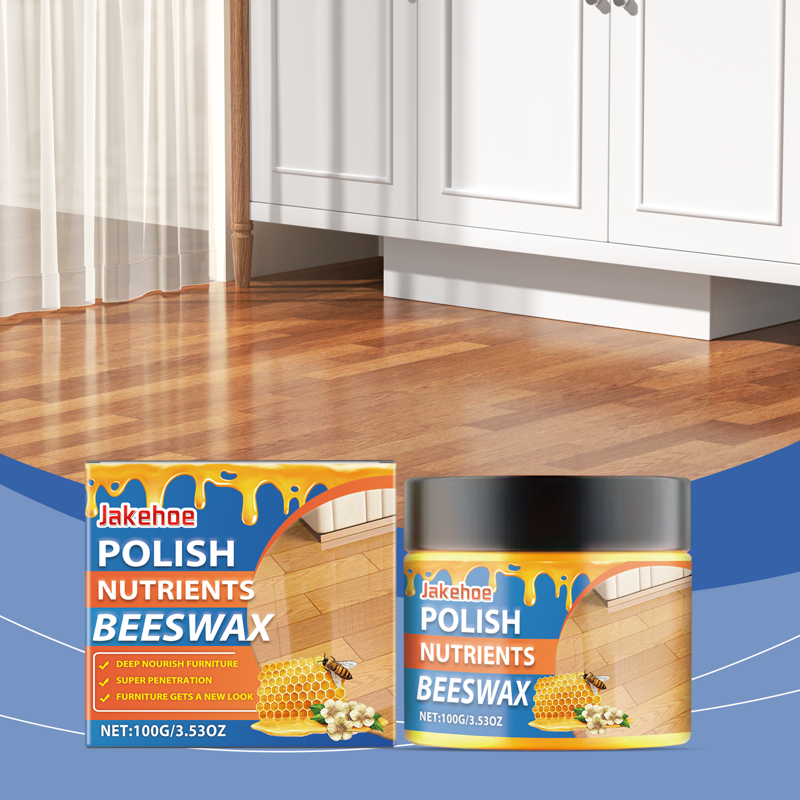 Beeswax Furniture Polish Agent Wood Furniture Moisturizing Cleaning Polishing Daily Maintenance Care Agent
