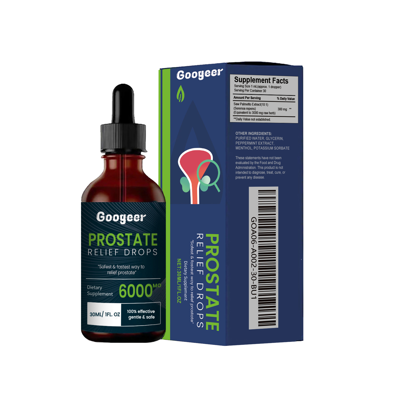 Men Wellness Drops Herbal Saw Palmetto Extract For Urinary Comfort Daily Support Supplement