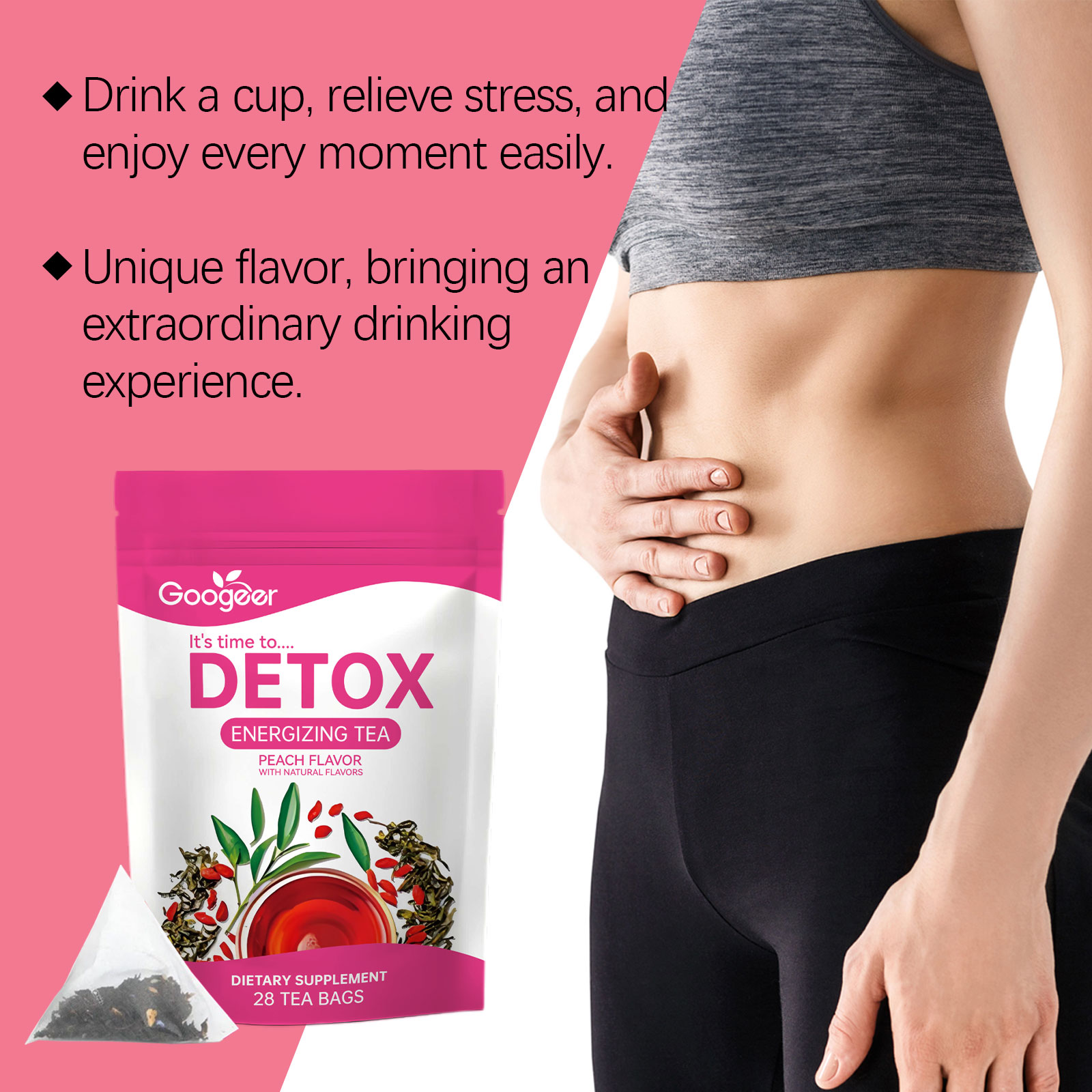 3pcs Detox Tea All-natural Supports Healthy Weight Helps Reduce Bloating