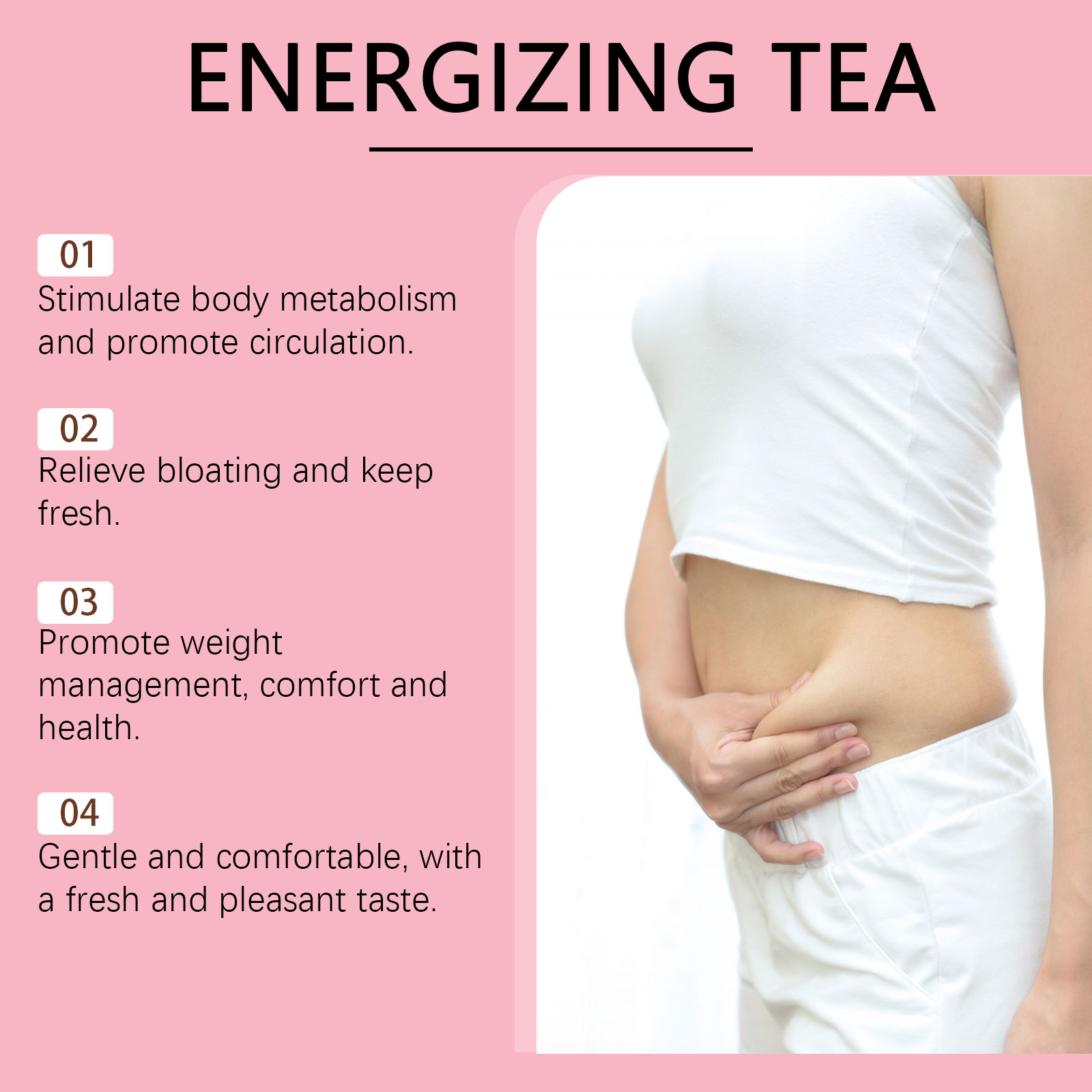 3pcs Detox Tea All-natural Supports Healthy Weight Helps Reduce Bloating
