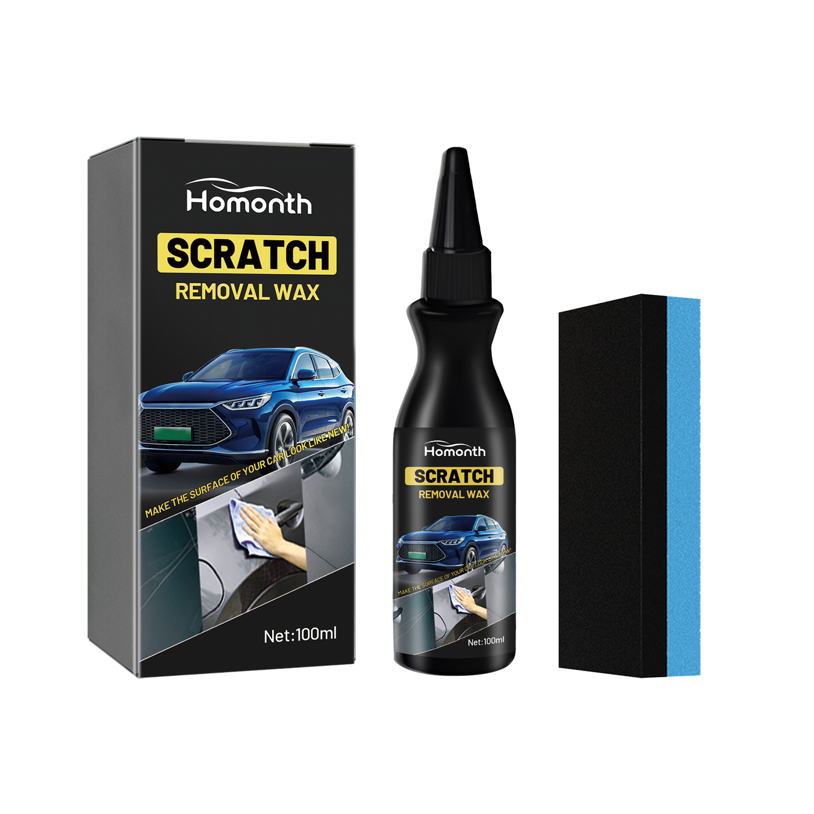 Car Scratch Remover Paste Paint Care Polishing Repair For Light Scratches Swirl Marks Daily Maintenance
