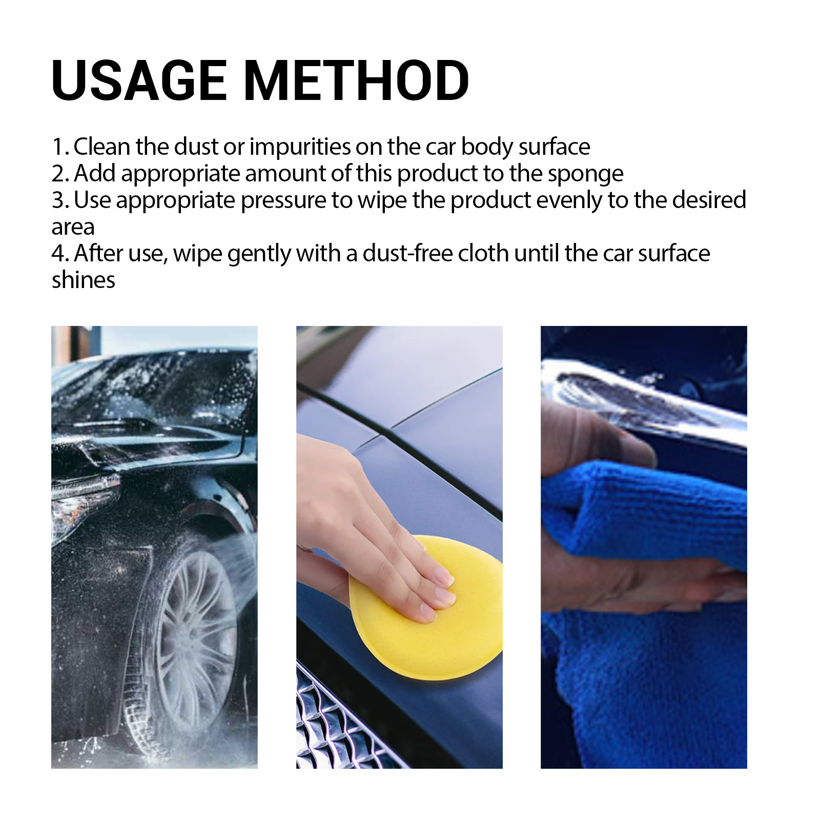 Car Scratch Remover Paste Paint Care Polishing Repair For Light Scratches Swirl Marks Daily Maintenance