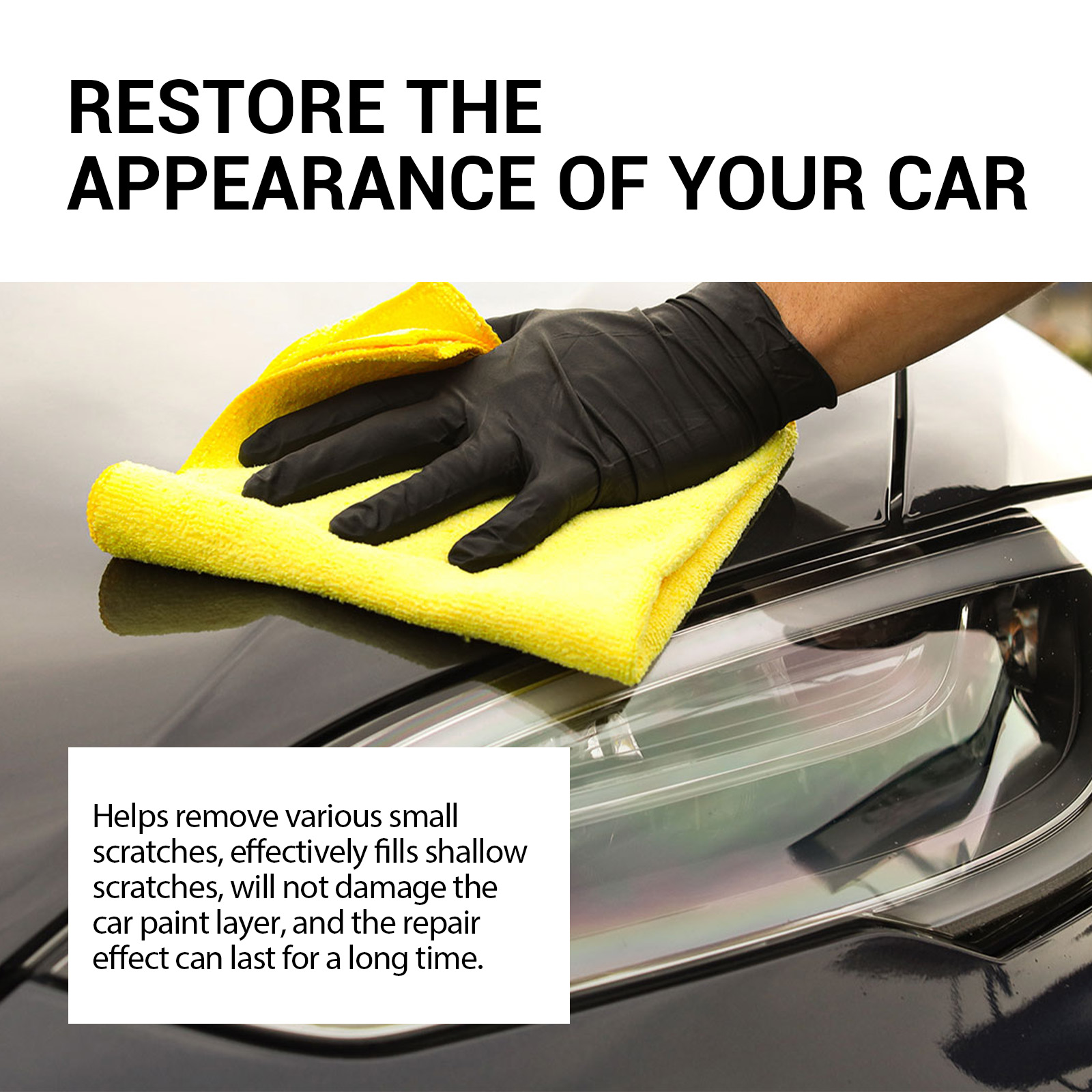 Car Scratch Remover Paste Paint Care Polishing Repair For Light Scratches Swirl Marks Daily Maintenance