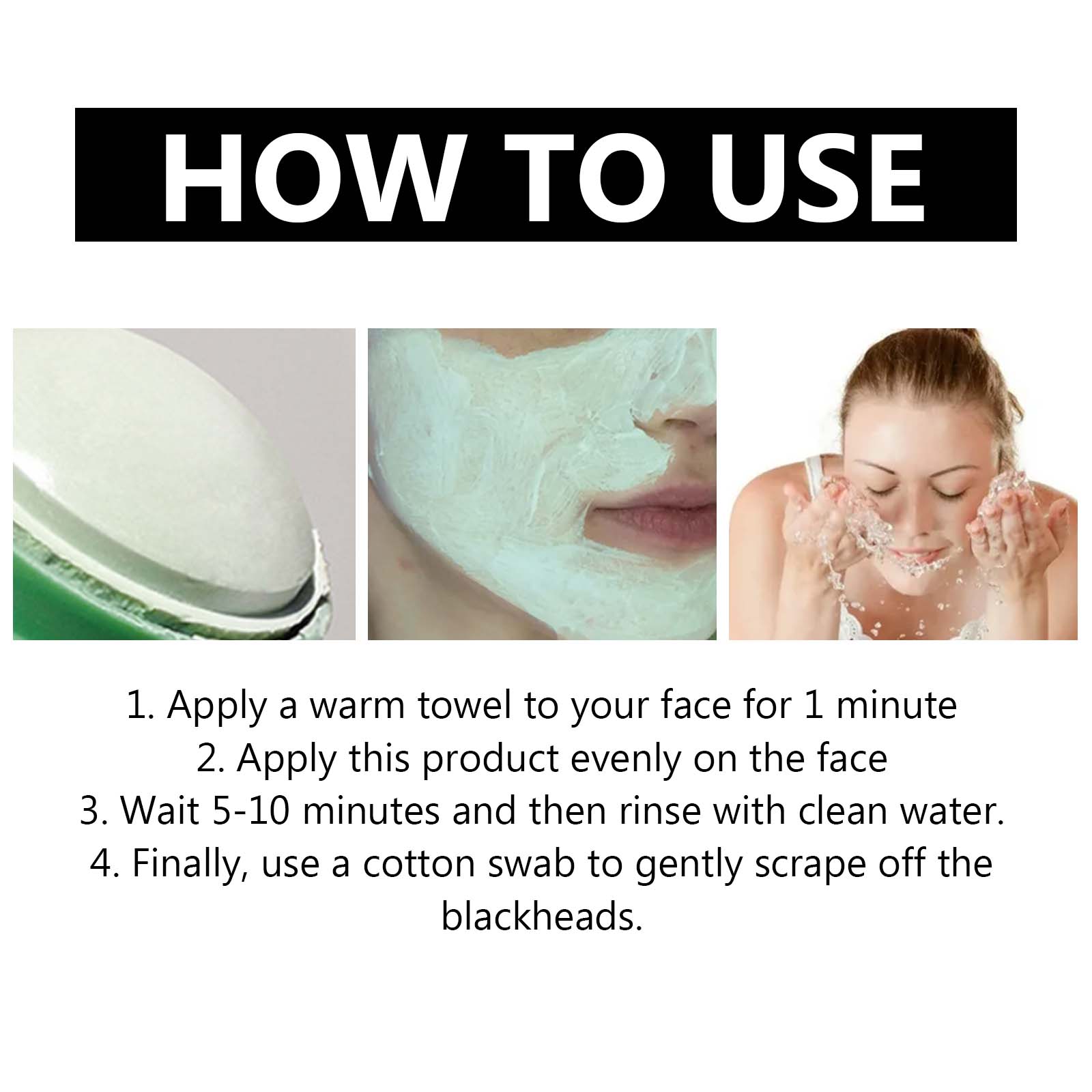 Blackhead Cleansing Clay Mask Deep Pore Cleaning Oil Control Purifying For Daily Face Care 40g