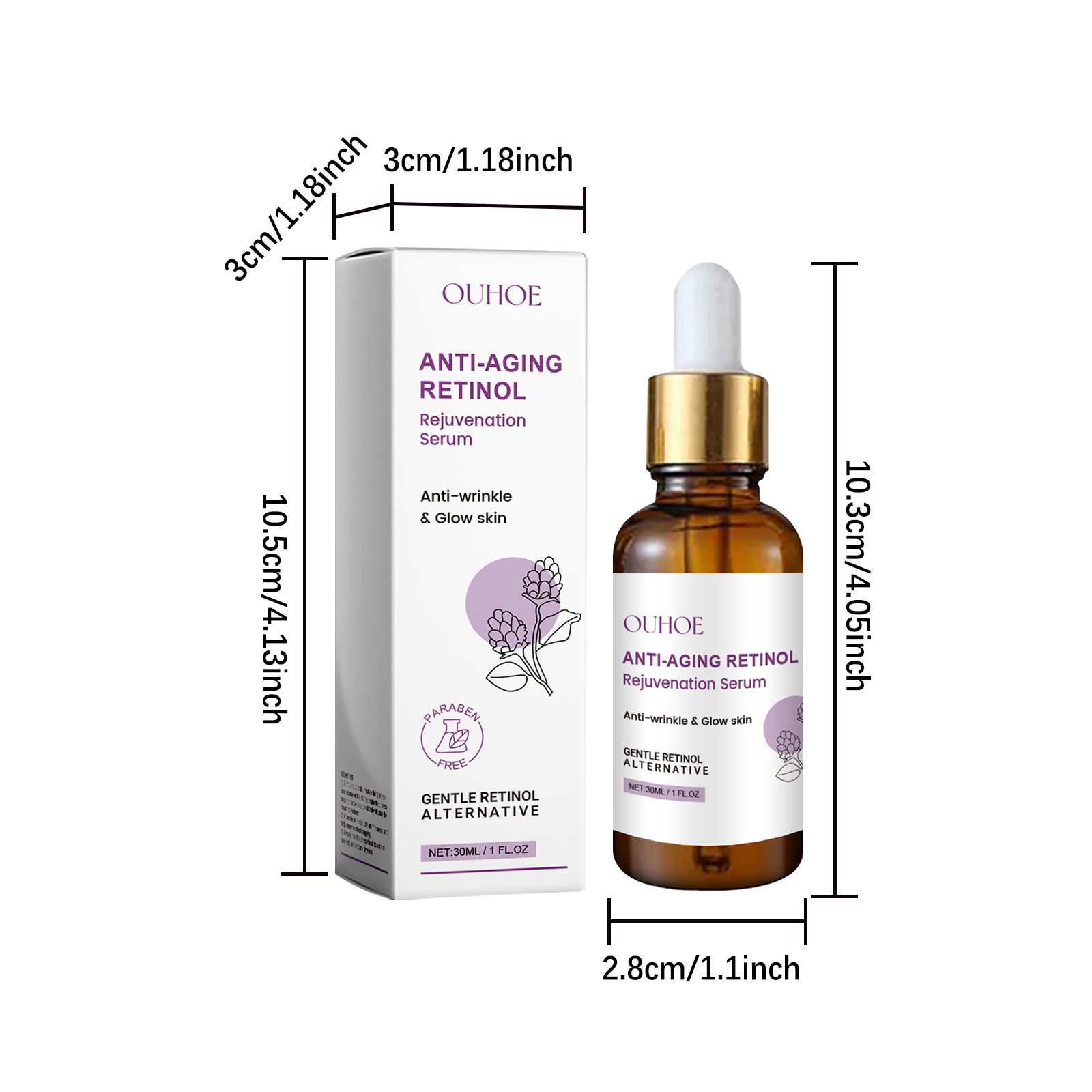Retinol Anti Wrinkle Serum Hydrating Firming Fine Lines Smoothing For Daily Face Care