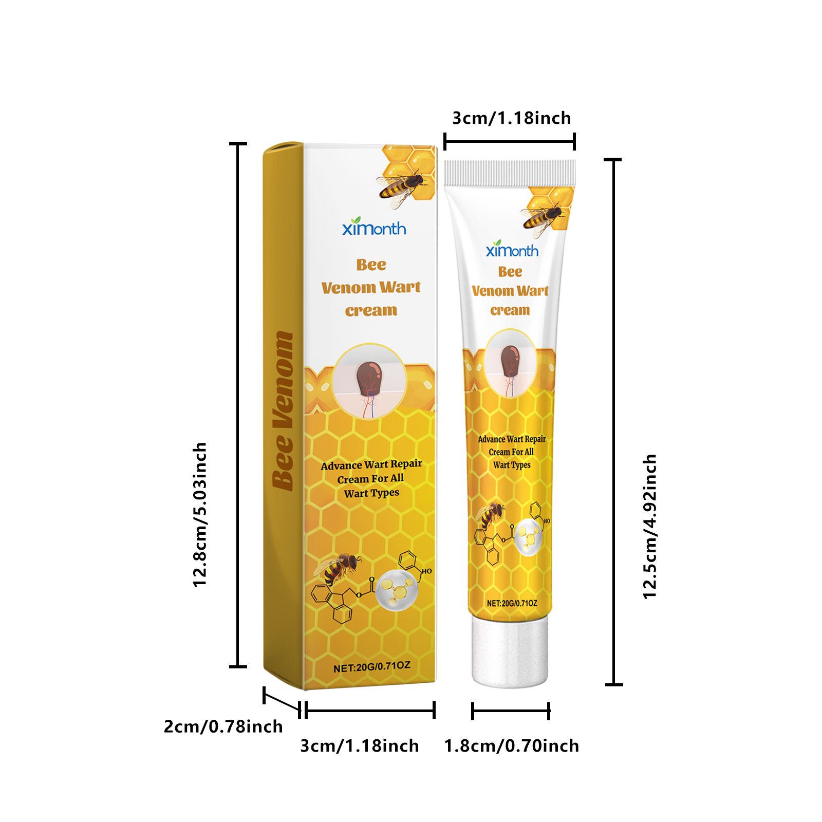 Bee Venom Skin Tag And Wart Care Balm For Smoothing And Daily Skin Care