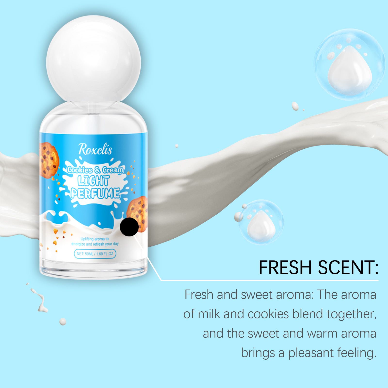 Milk Cookie Perfume Spray Fresh Light Long Lasting Portable For Daily Wear