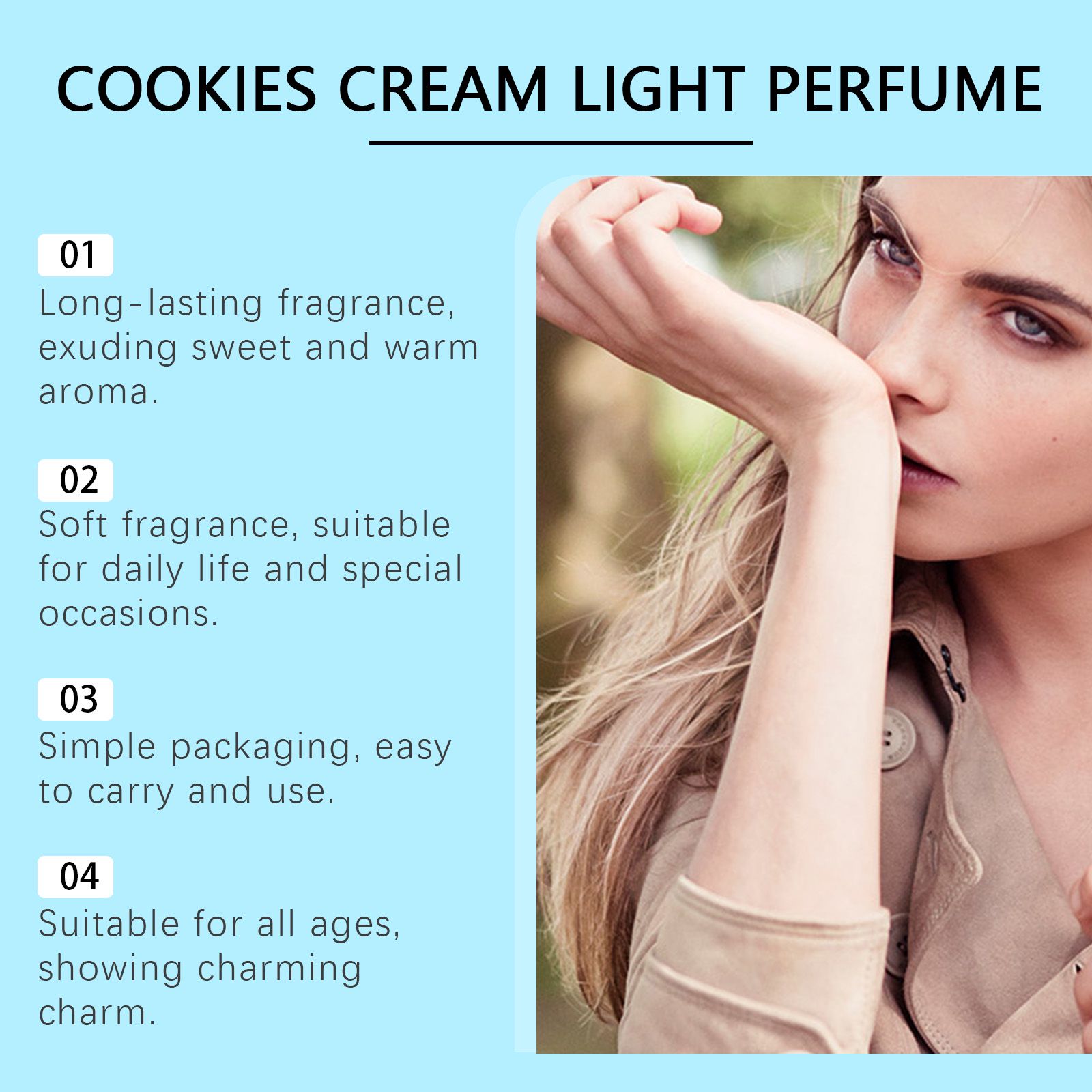 Milk Cookie Perfume Spray Fresh Light Long Lasting Portable For Daily Wear