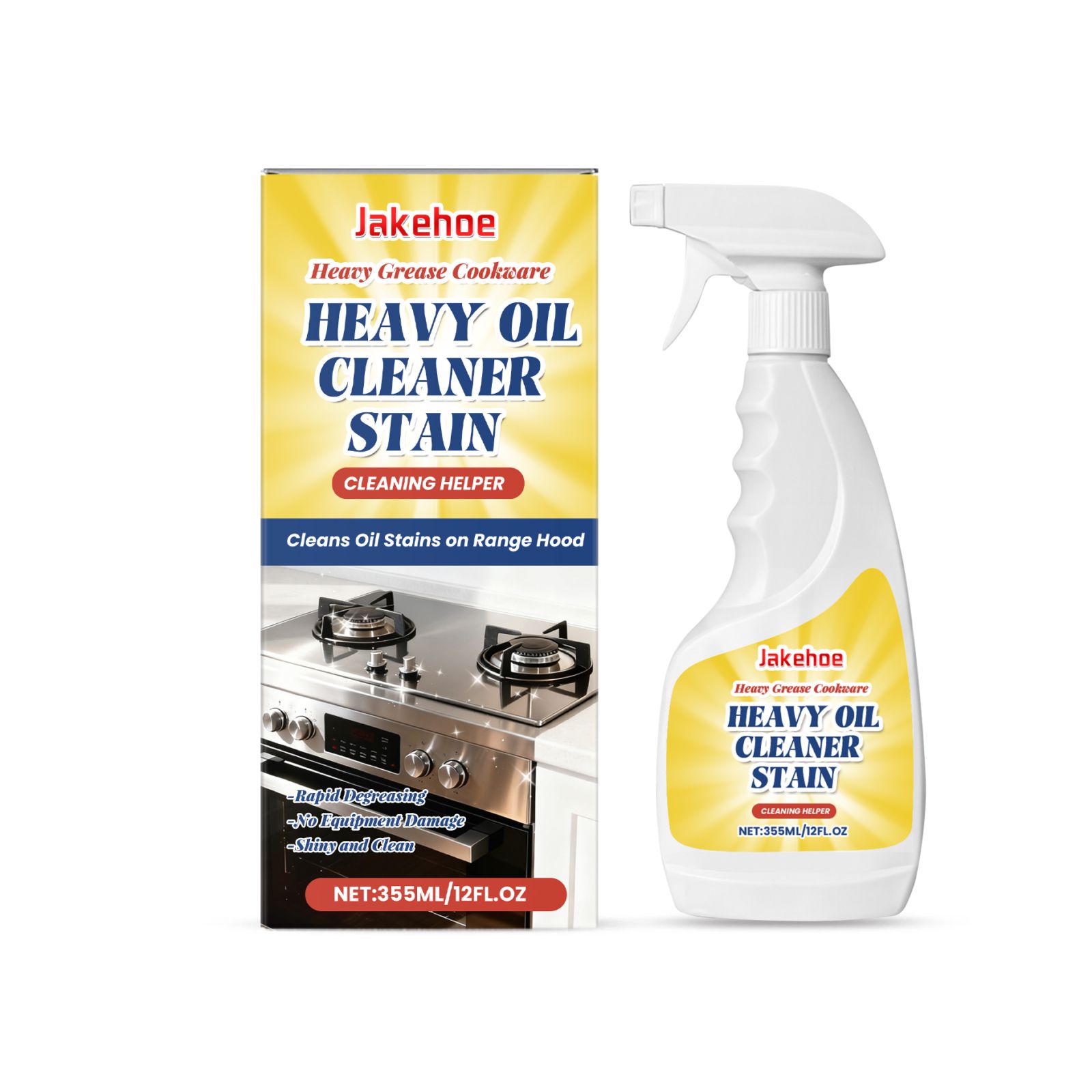Heavy Grease Cleaner Spray For Kitchen Stove Oven And Cookware Daily Cleaning