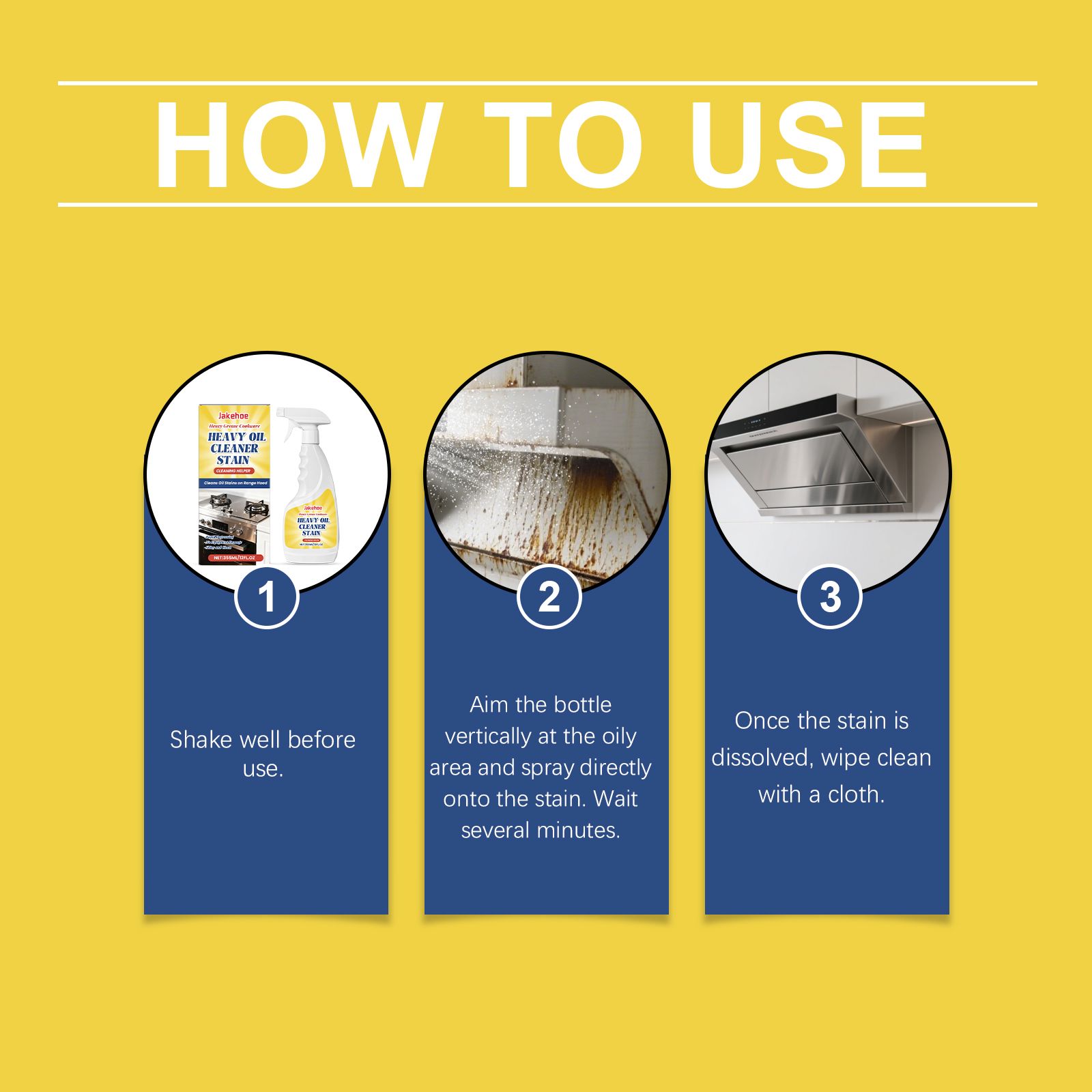 Heavy Grease Cleaner Spray For Kitchen Stove Oven And Cookware Daily Cleaning