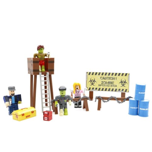 (Zombie Attack-Opp Package) Roblox Game Figma Zombie Raids Action Figure Toy