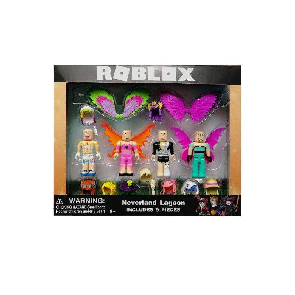 (5# Neverland Lagoon-With Box) Roblox Game Figma Oyuncak Champion Robot Mermaid Playset