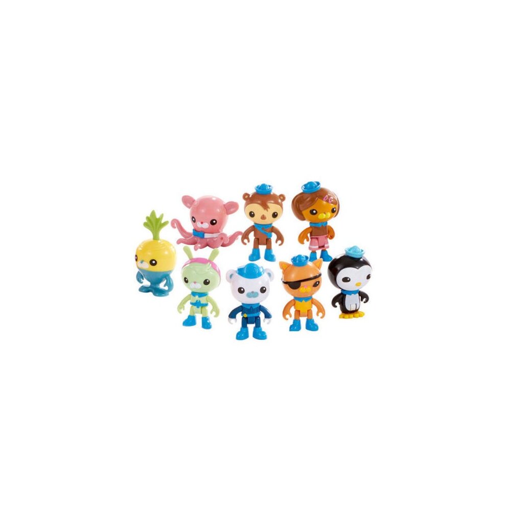 8pcs The Octonauts Action Figures Toys Captain Barnacles Medic Peso Kids Gifts