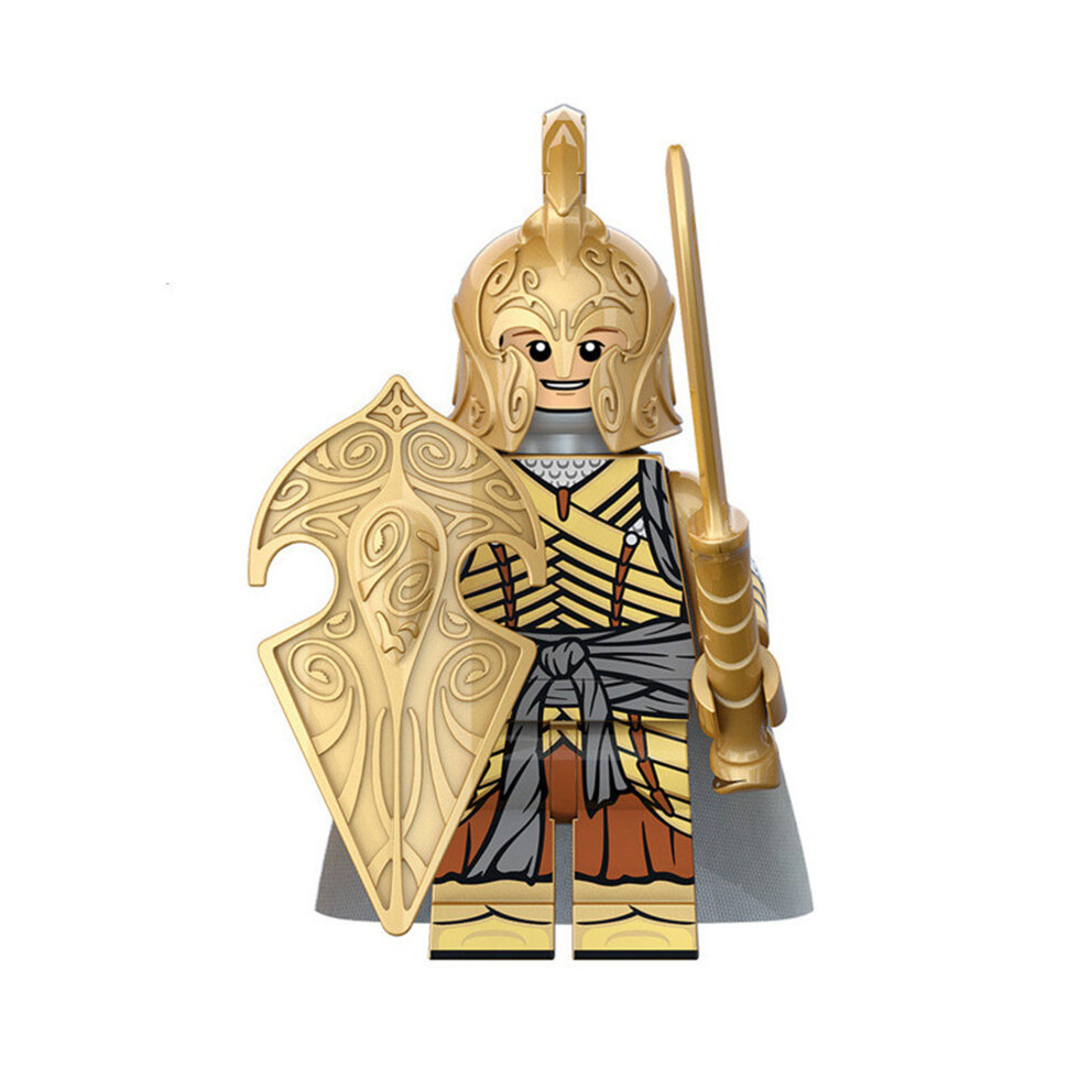Lord of the Rings Mini Figures Building Blocks Toys Fit Lego Movie Action Figures Elven Soldiers Film Character Figures with Weapons Decorations Suitable for Decorative Collectible Gift for Kids Fans Boys and Girls