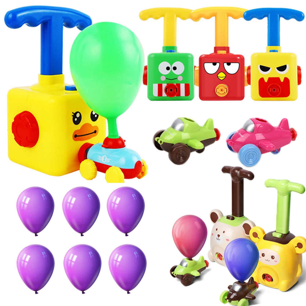 (Monster) Inertia Balloon Powered Car Toys Aerodynamics Education Science Experiment Puzzle Fun balloons birthday educational popular toys Christmas Gift for Kids