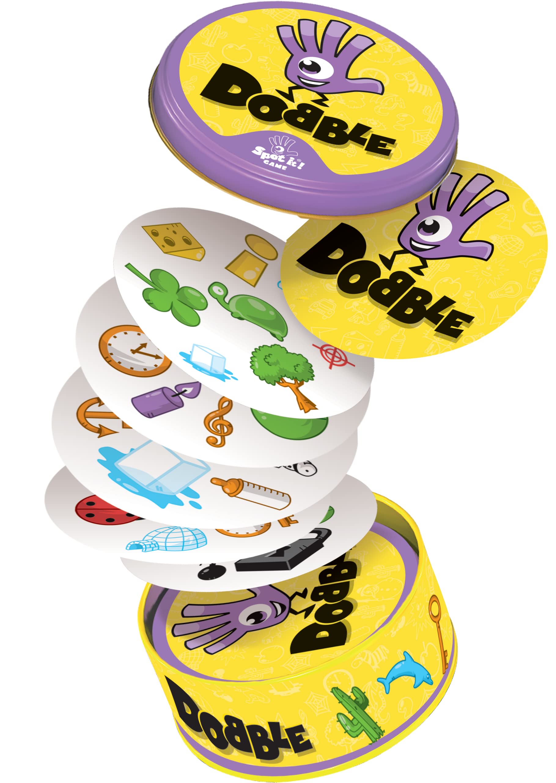 Dobble Card Game Travel Party Family Card Game 2-8 Players 15 Minutes Playing Time Assorted Toy Gift for the Whole Family Kids Ages 6 and Up