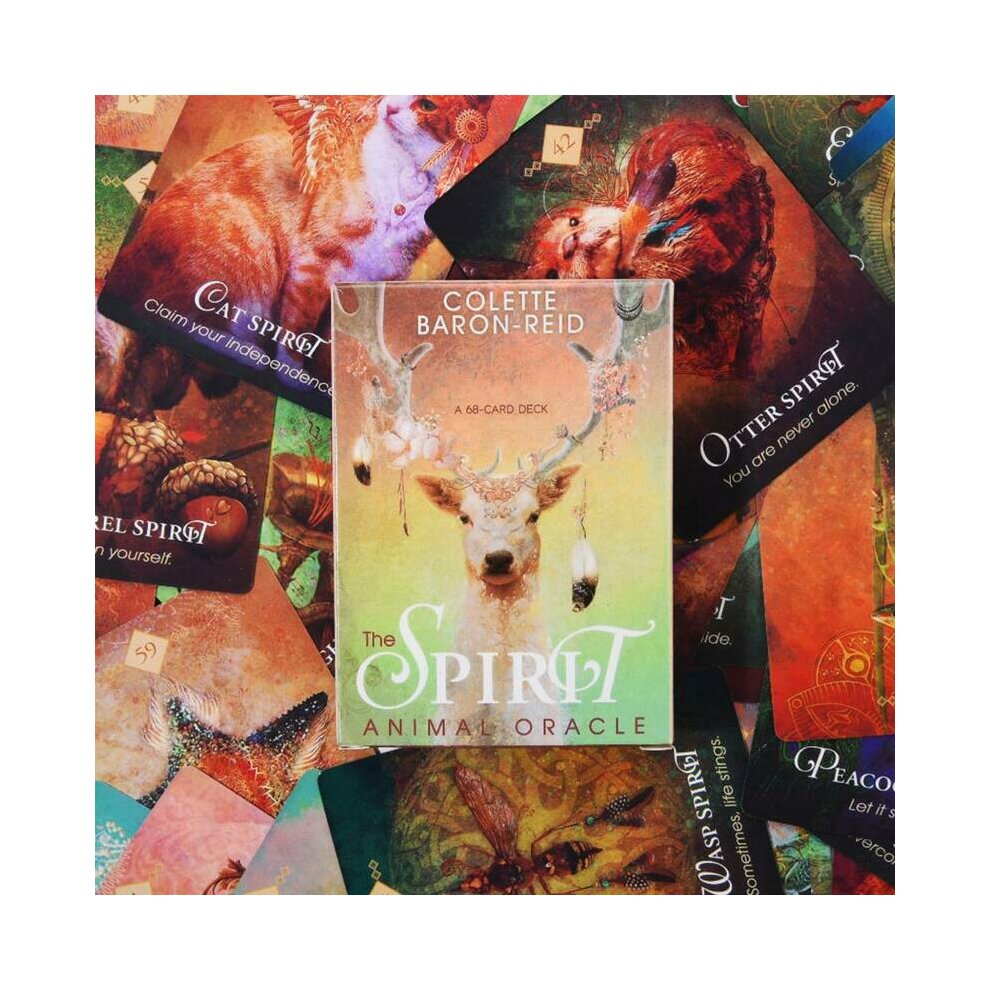 Tarot Cards The Spirit Animal Oracle Home Family Party Playing A 68 Card Deck and Guidebook English Cards Gift