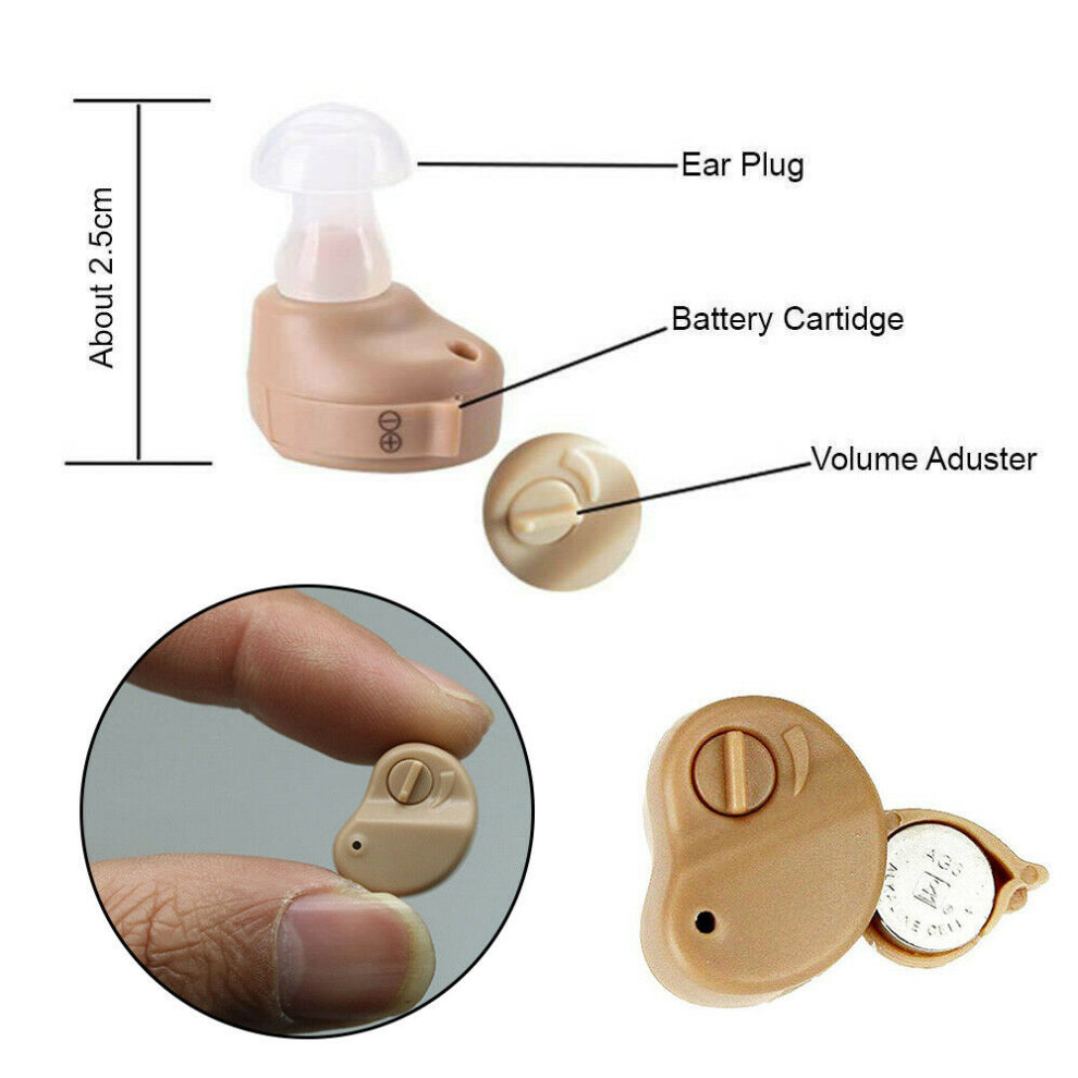 2X Mini Hearing Aid Digital BTE Hearing Aids Voice Loudly Enhancer