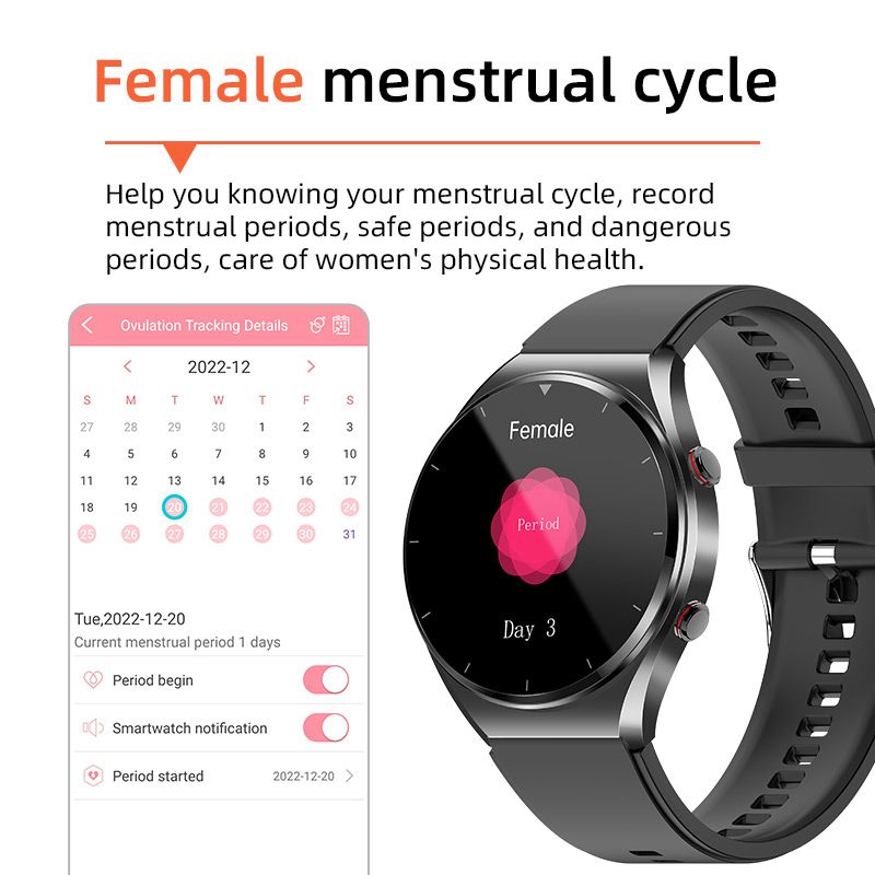 New Men Smart Watch ECG Monitoring Noninvasive Blood Glucose Heart Rate Multifunctional Womens Bluetooth Smart Watch