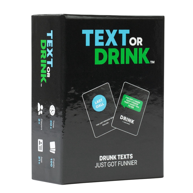Text Or Drink Drinking Card Game for Parties, Pregames, and Game Nights